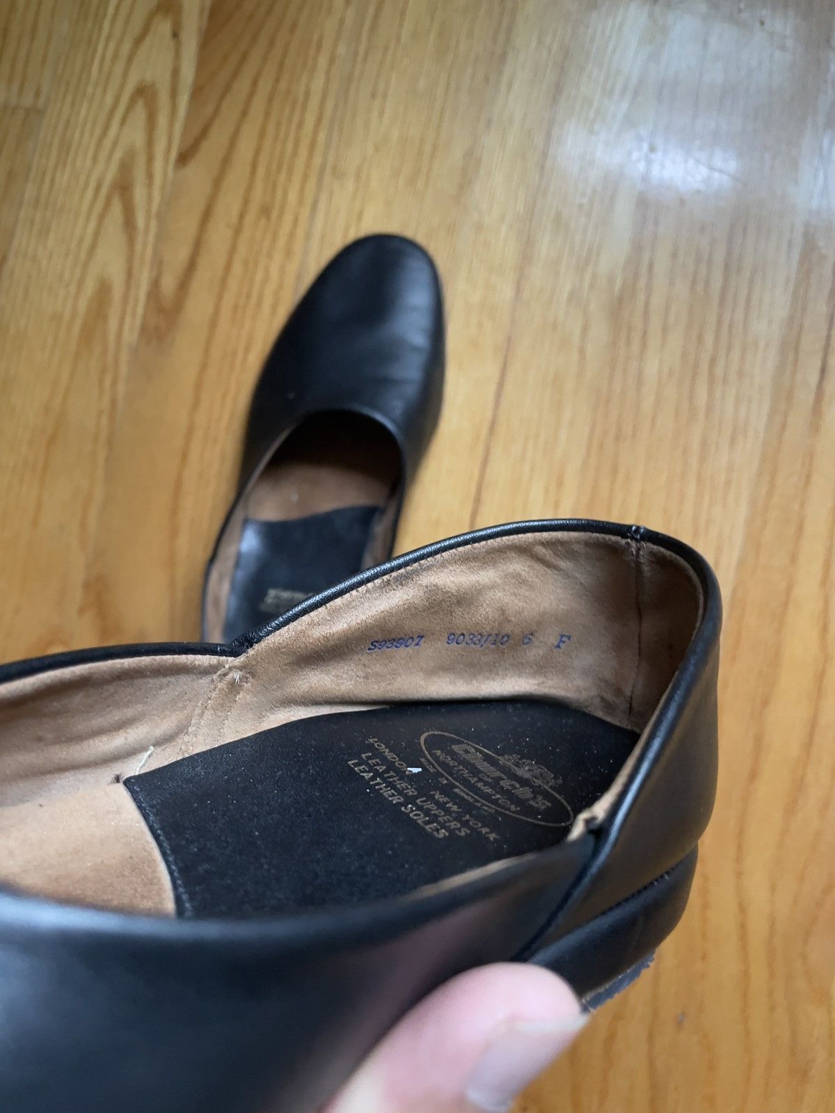 Churchs Jason IV Black Slippers UK6 US7