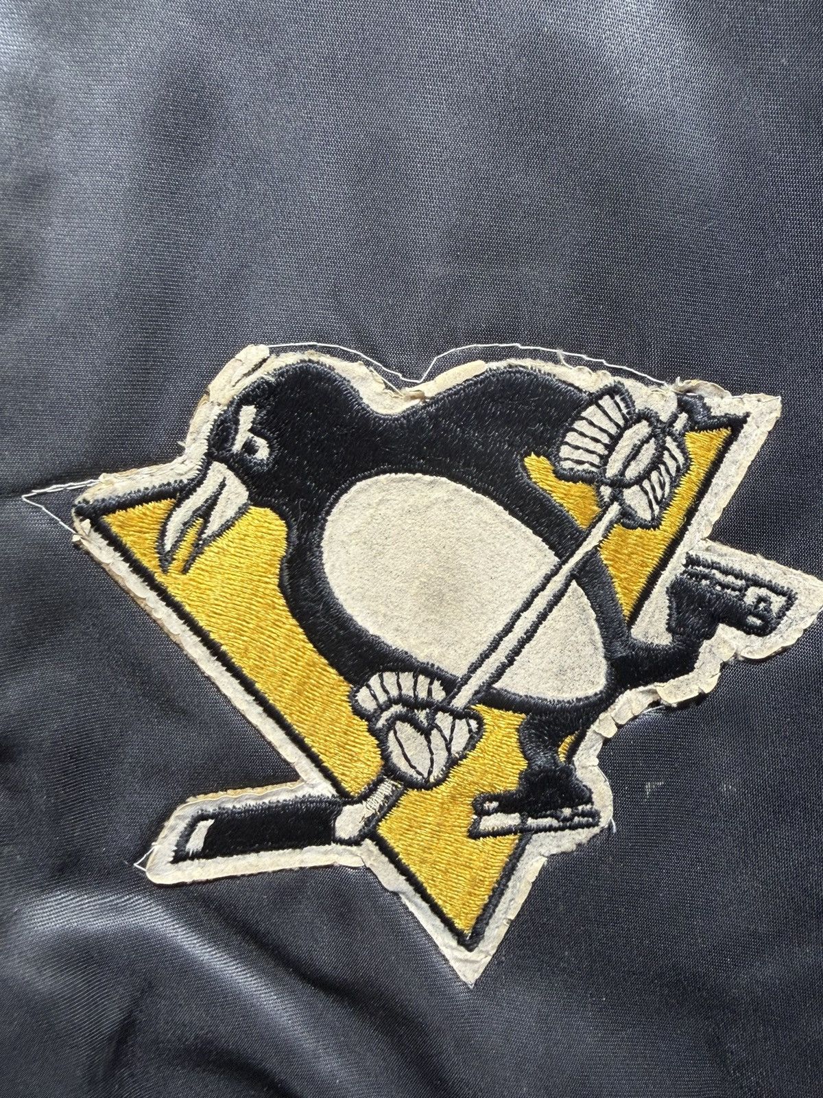 Chalk Line Vintage 90s Pittsburgh Penguins Satin Bomber Jacket Size US L / EU 52-54 / 3 - 5 Thumbnail