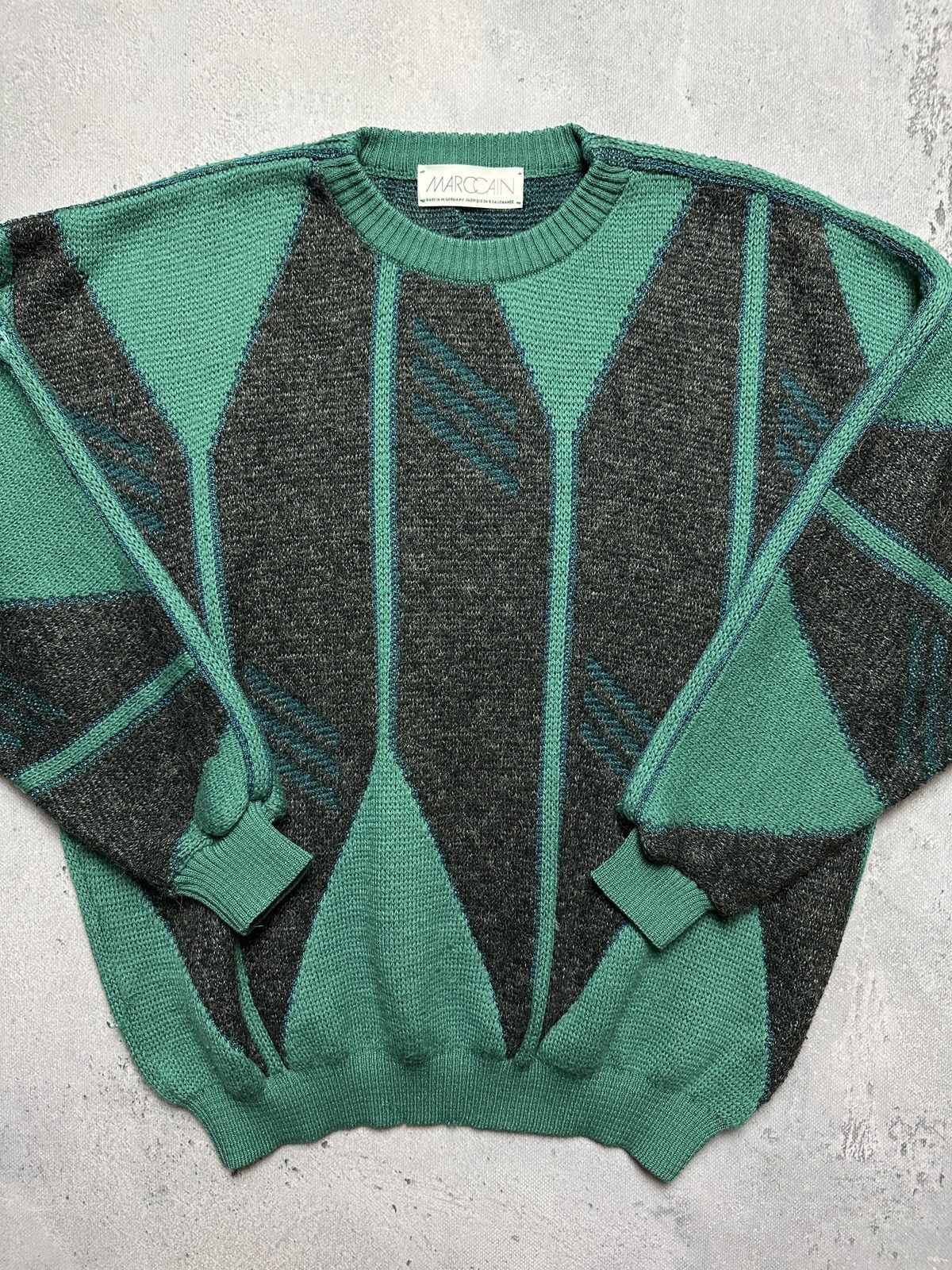 Japanese Brand Vintage Marc Cain Wool Sweater Knitted Made In West Germany Size US XL / EU 56 / 4 - 5 Thumbnail