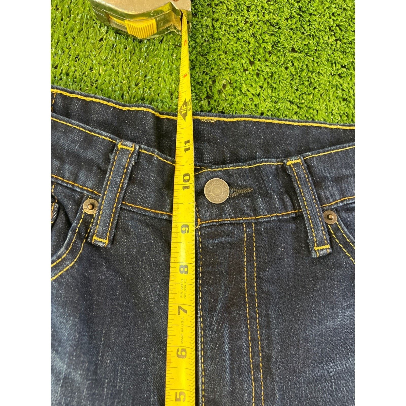 Levi's Levis 511 Straight Fit Jeans Mens 36x30 Dark Was Denim Pants Size US 36 / EU 52 - 3 Thumbnail