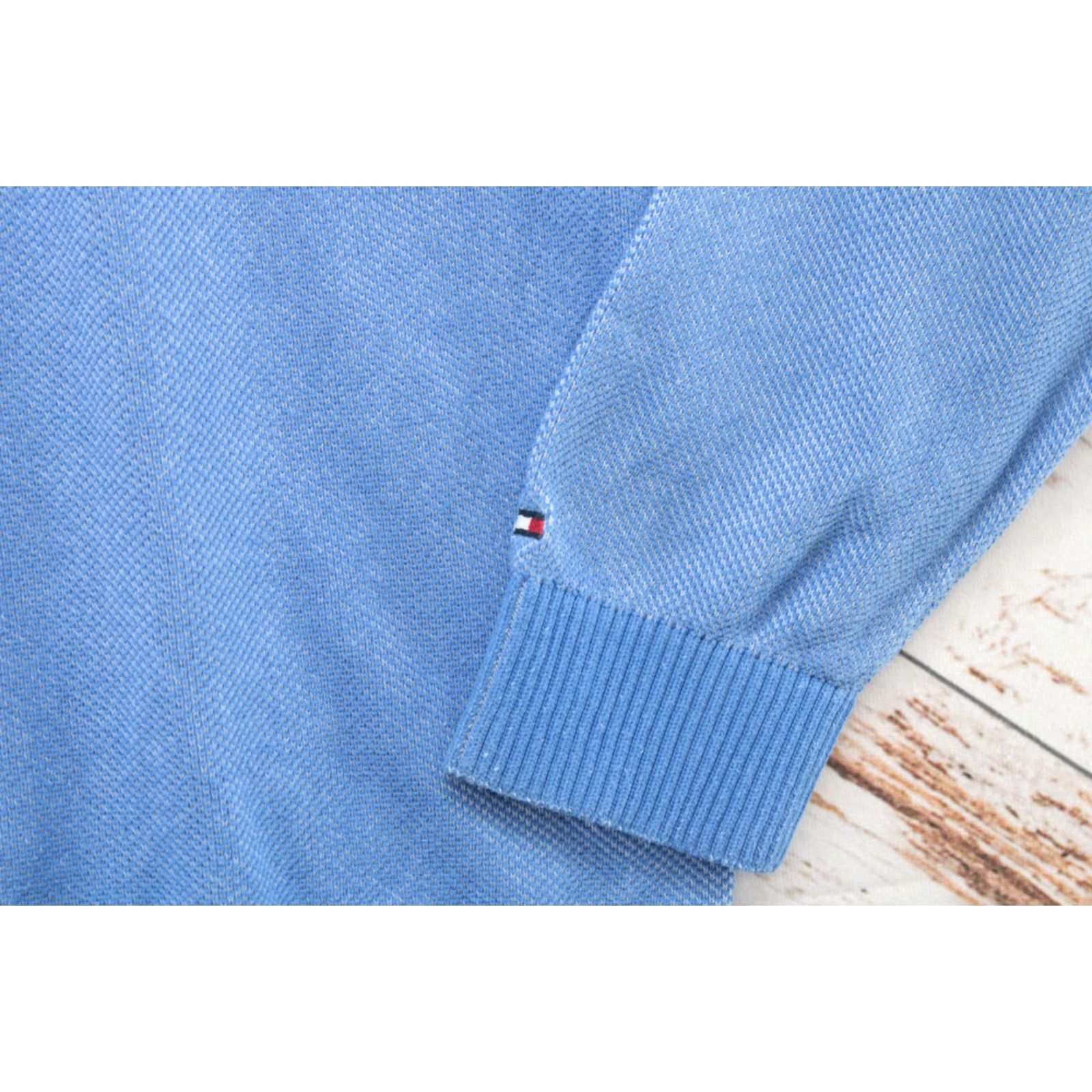 Tommy Hilfiger Tommy Hilfiger Sweater Mens Large V-Neck Blue Long Sleeve Pullover Preppy Size US L / EU 52-54 / 3 - 4 Thumbnail
