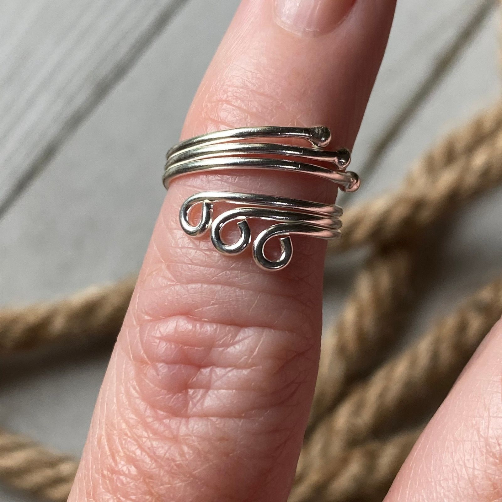 The Unbranded Brand Sterling Silver Wrap Around Toe Ring Size ONE SIZE - 5 Thumbnail