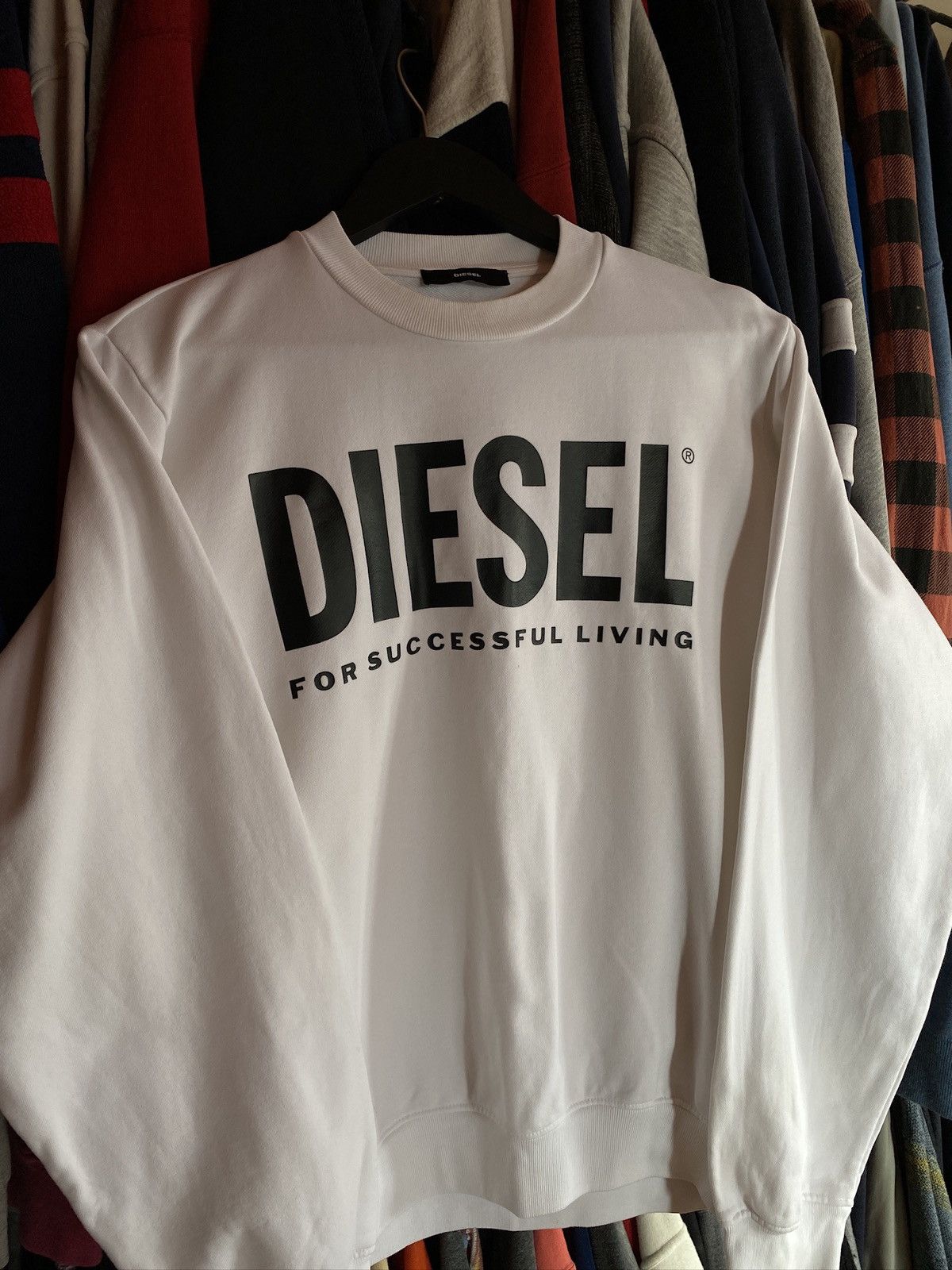 Diesel VINTAGE DIESEL BIG LOGO SWEATSHIRT Y2k Size US M / EU 48-50 / 2 - 2 Thumbnail