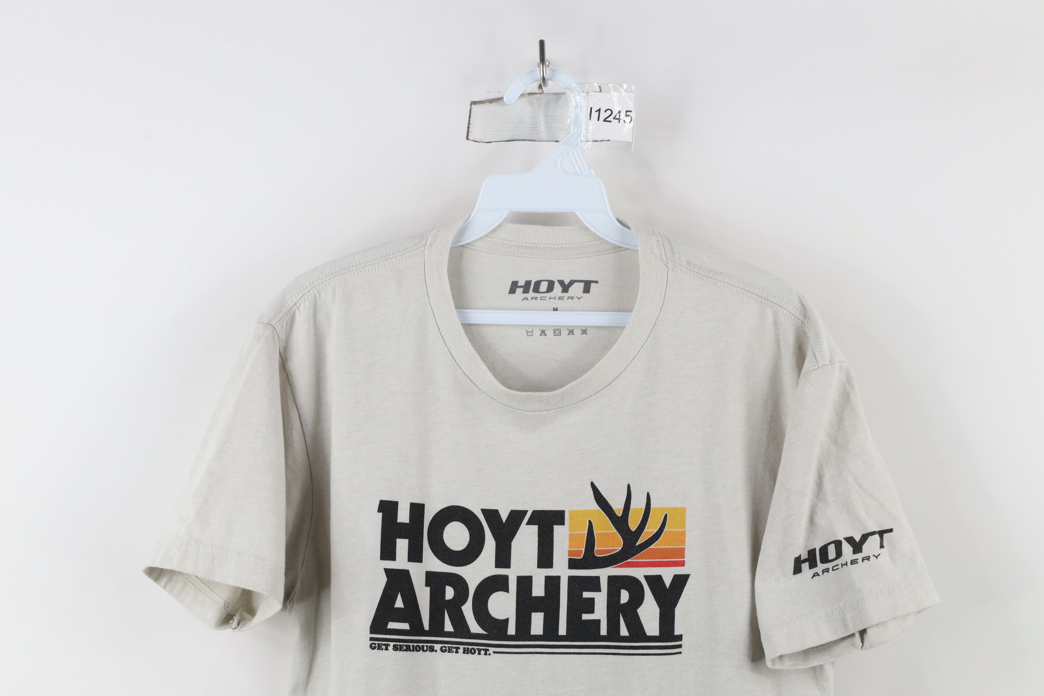Vintage Hoyt Archery Spell Out Hunting Short Sleeve T-Shirt Gray Size US M / EU 48-50 / 2 - 2 Thumbnail