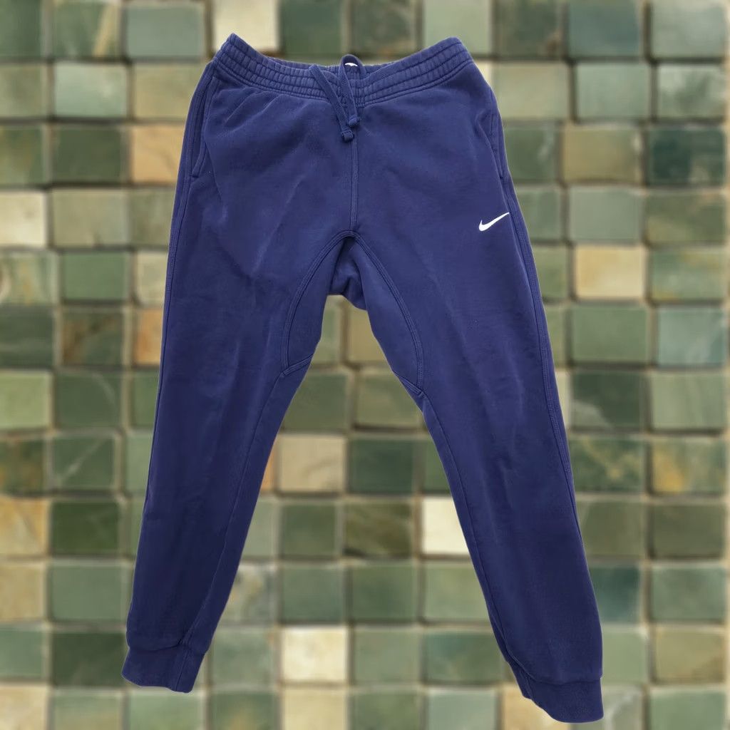 Nike Nike Mens Medium Navy Sportswear Club Fleece Joggers Sweatpants Gym Training Size US 31 - 1 Thumbnail