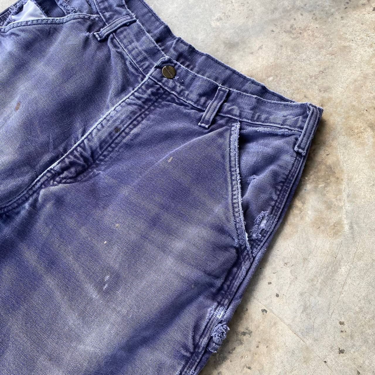 Carhartt × Vintage VINTAGE CARHARTT TRASHED Blanket Lined Dirty Carpenter Jean Size US 32 / EU 48 - 9 Thumbnail