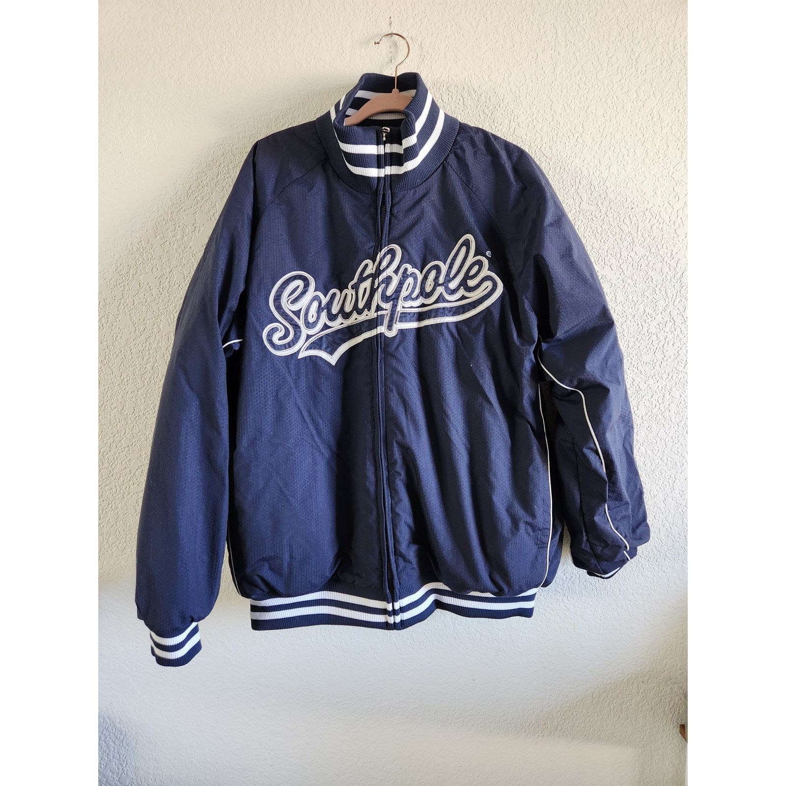 Southpole Y2K SouthPole Men's Insulated Jacket Blue/White XL Size US XL / EU 56 / 4 - 1 Thumbnail