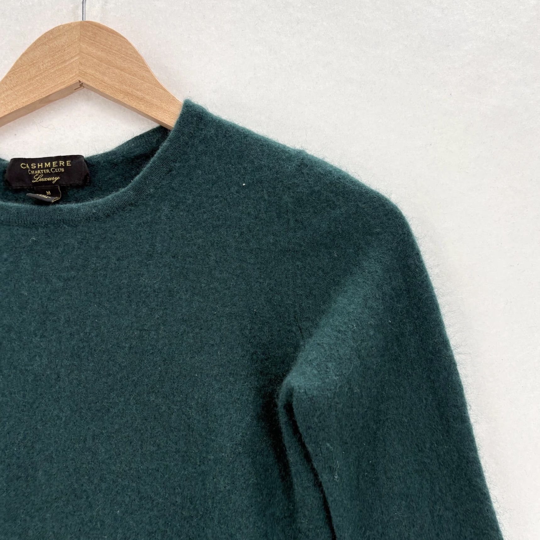 Charter Club Charter Club Sweater Womens Medium Green Crew Neck Knit Pullover Cashmere Lightweight Casual Knitwear Mens? Size M / US 6-8 / IT 42-44 - 2 Thumbnail