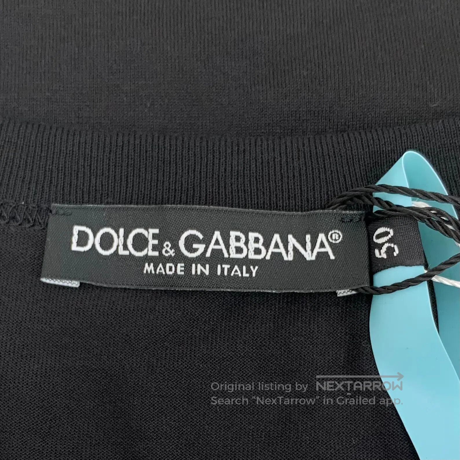 Dolce & Gabbana Dolce Gabbana Black cotton round neck long-sleeved T-shirt Size US L / EU 52-54 / 3 - 6 Thumbnail