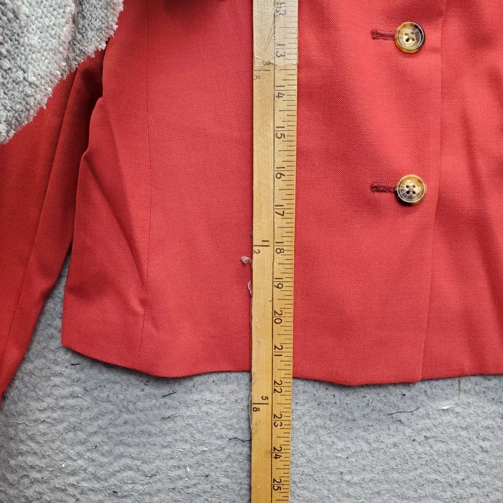 Orvis VINTAGE Orvis Blazer Jacket Womens 8R Red Wool Blend Notch Single Breasted Shirt Adult Womens Size: Womens Size 8 Red Blazer Vintage Size M / US 6-8 / IT 42-44 - 3 Thumbnail