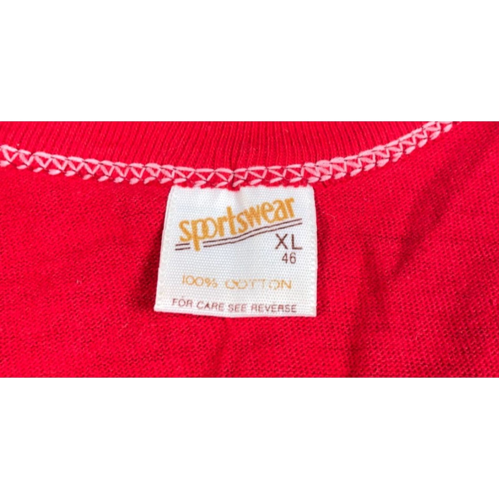 Vintage VINTAGE Enjoy Coke T-Shirt Men Red 80s 1980s Sportswear Single Stitch Cotton Short Sleeve Crew Neck XL (Tag) Size US S / EU 44-46 / 1 - 3 Thumbnail