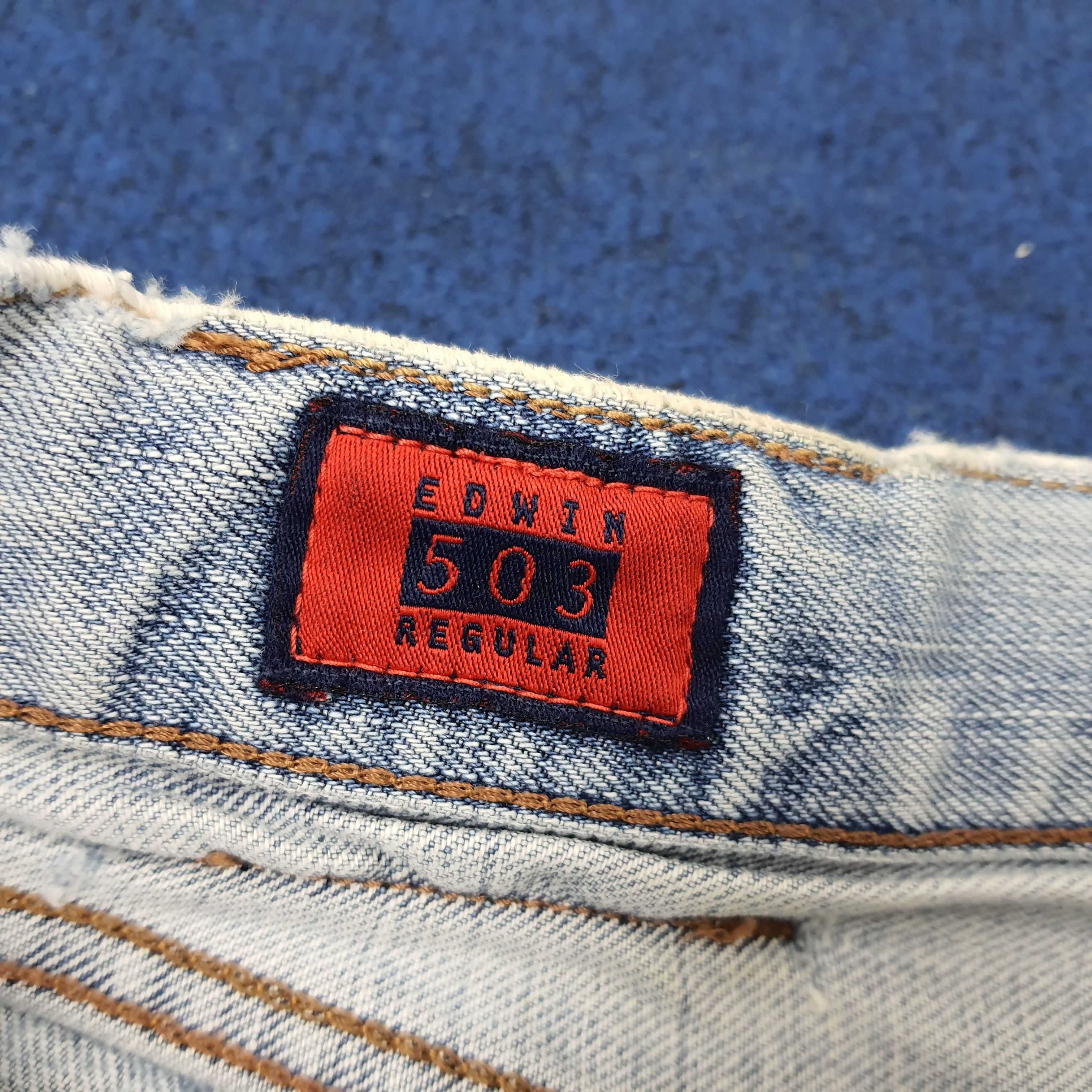 Edwin Vintage Edwin 503 Distressed Style Denim C272N24 Size US 29 - 10 Thumbnail