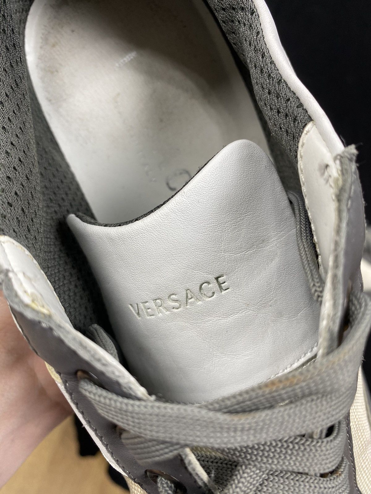 Versace Versace Canvas-Leather Sneakers size 40 Size US 10 / IT 40 - 12 Thumbnail