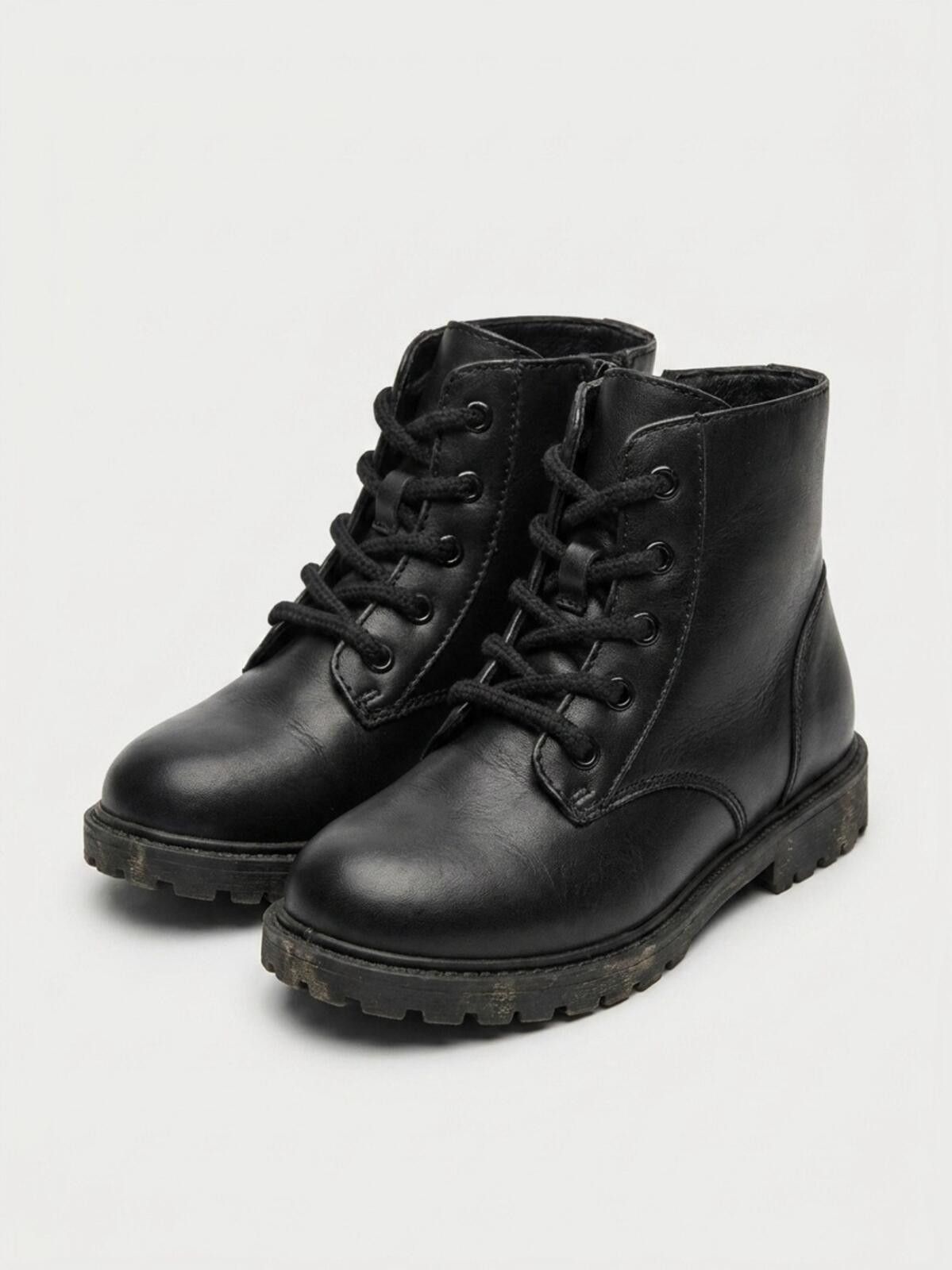 Other Black Lace-Up Combat Boots Size US 9 / EU 42 - 1 Thumbnail