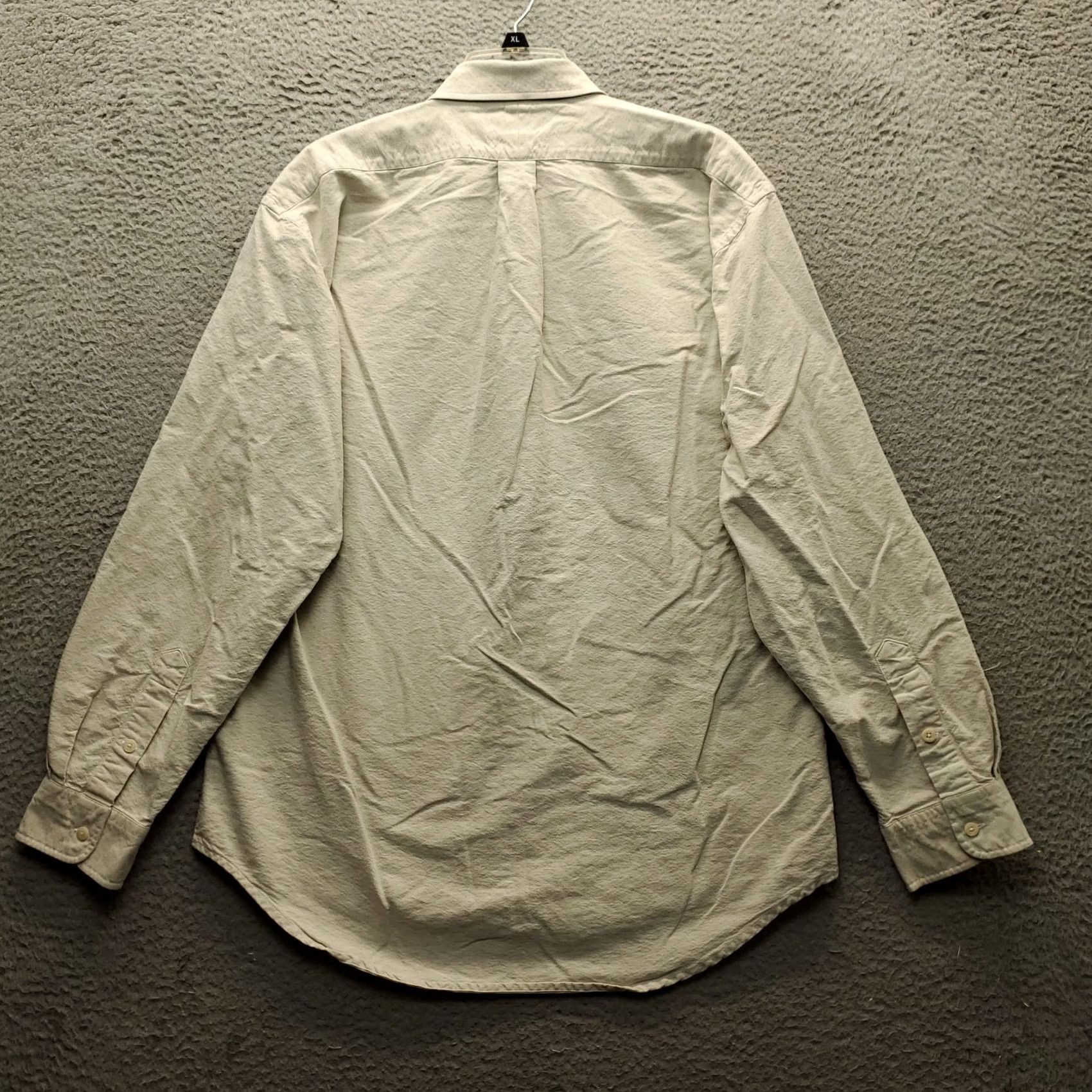Ralph Lauren Ralph Lauren Dress Shirt Mens Size 17 Brown Oxford Long Sleeve Collared Button Down Size 46R - 2 Thumbnail