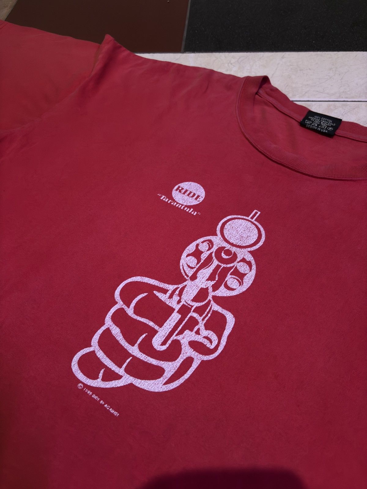 Band Tees Vintage Ride Tarantula 1998 Size US XXL / EU 58 / 5 - 4 Thumbnail