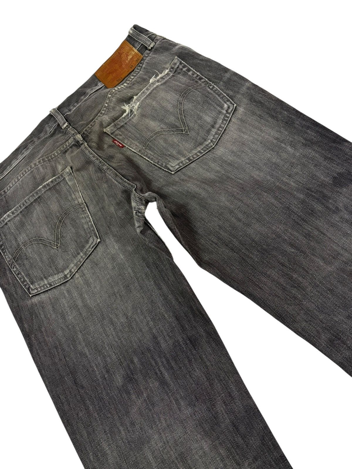 Levi's Vtg Y2k Levis 502 Distressed Jeans Size US 34 / EU 50 - 6 Thumbnail