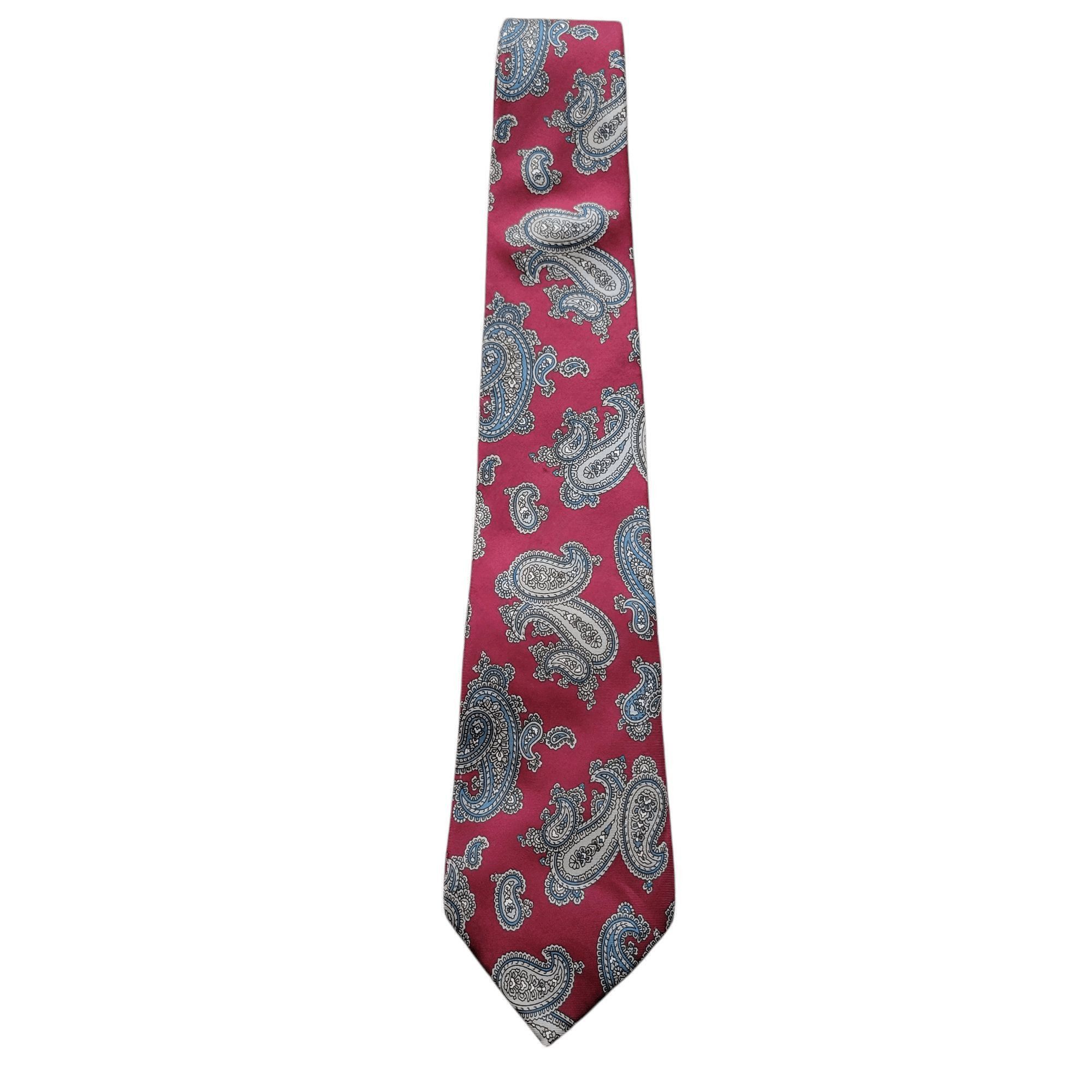 Christian Dior Monsieur Christian Dior Men's Silk Fabric Woven Tie 3.5" Width 60" Size ONE SIZE - 1 Thumbnail