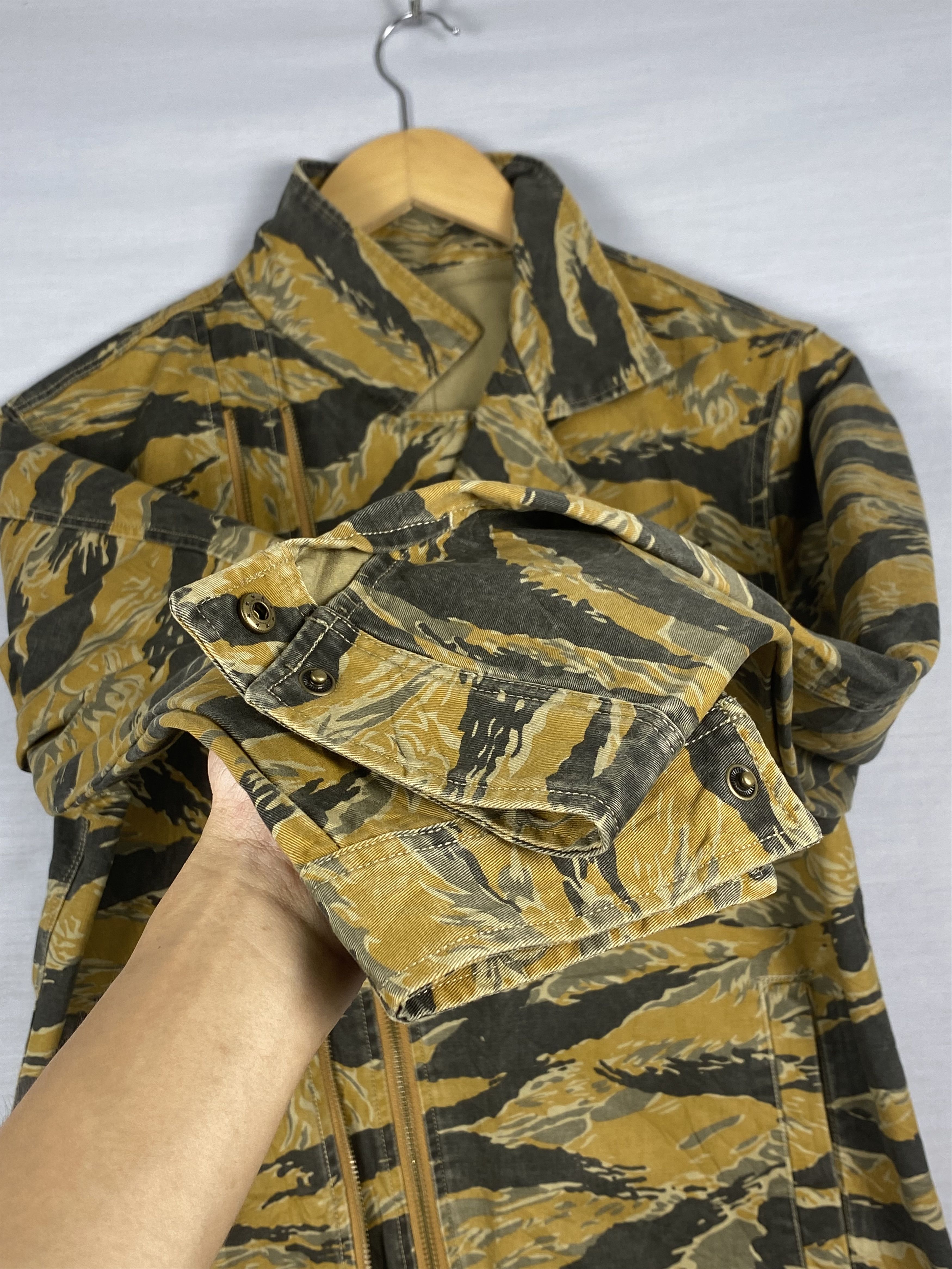 Japanese Brand Vintage Yevs Camo Double Zip Up Jacket Size US M / EU 48-50 / 2 - 7 Thumbnail
