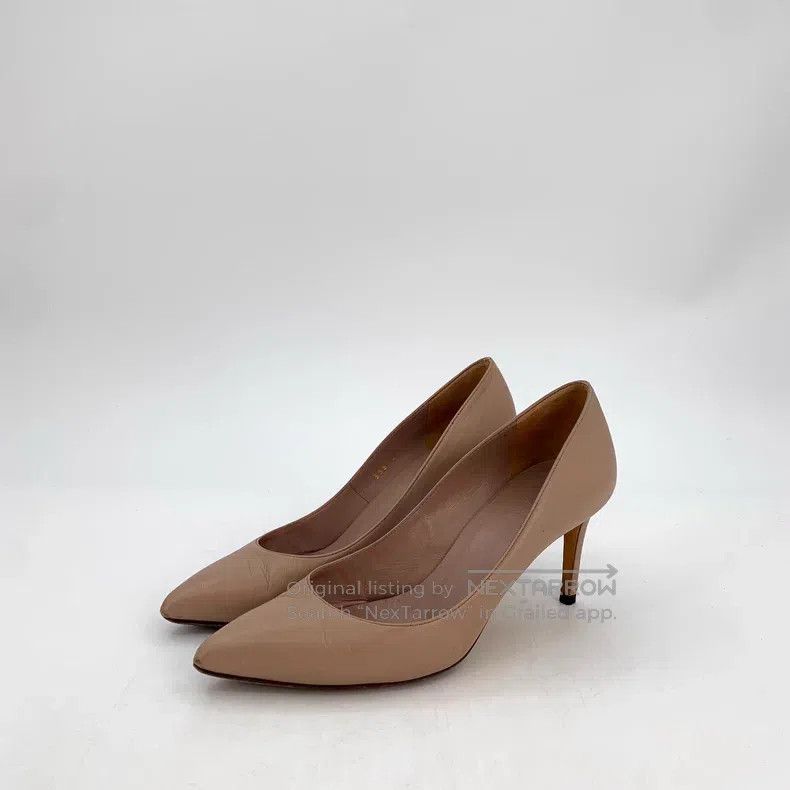 Gucci Gucci Flesh-coloured pointed toe thin heels Size US 5 / IT 35 - 1 Thumbnail