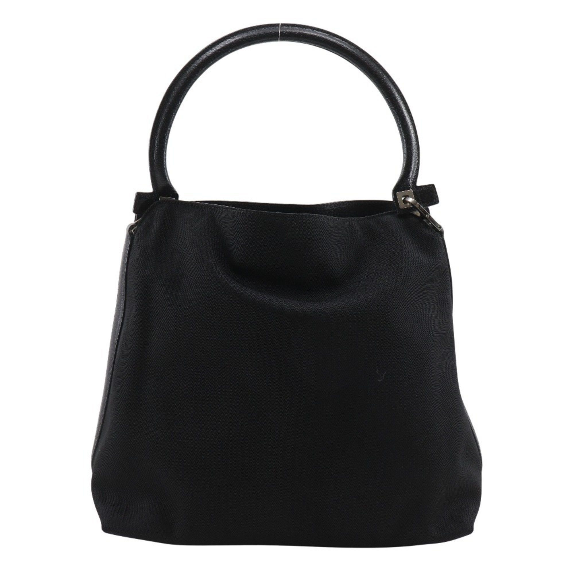 Salvatore Ferragamo Salvatore Ferragamo Gancini Shoulder Bag AU-21-2426, Black Nylon Canvas, A5 Size, Magnetic closure, Women's Size ONE SIZE - 1 Thumbnail
