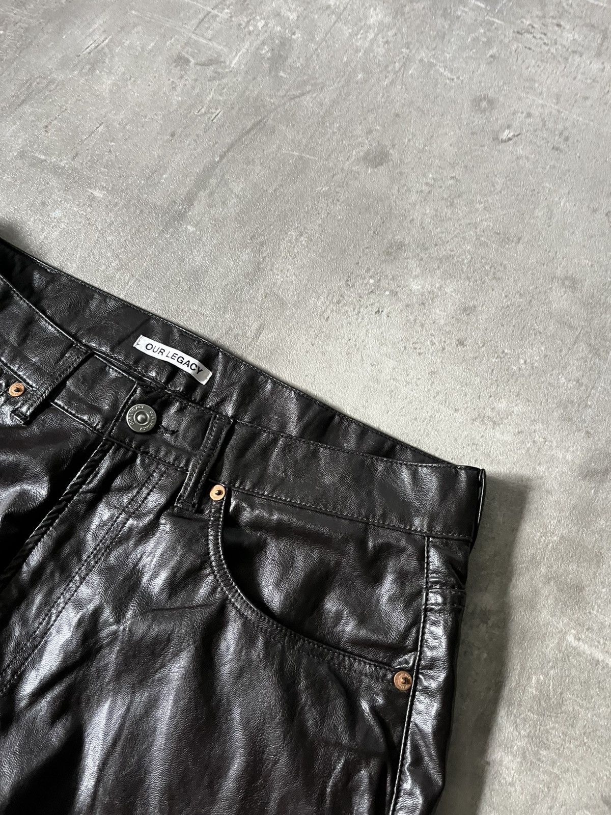 Our Legacy Our Legacy Extended Third Cut Polyurethane pants Size US 32 / EU 48 - 5 Thumbnail