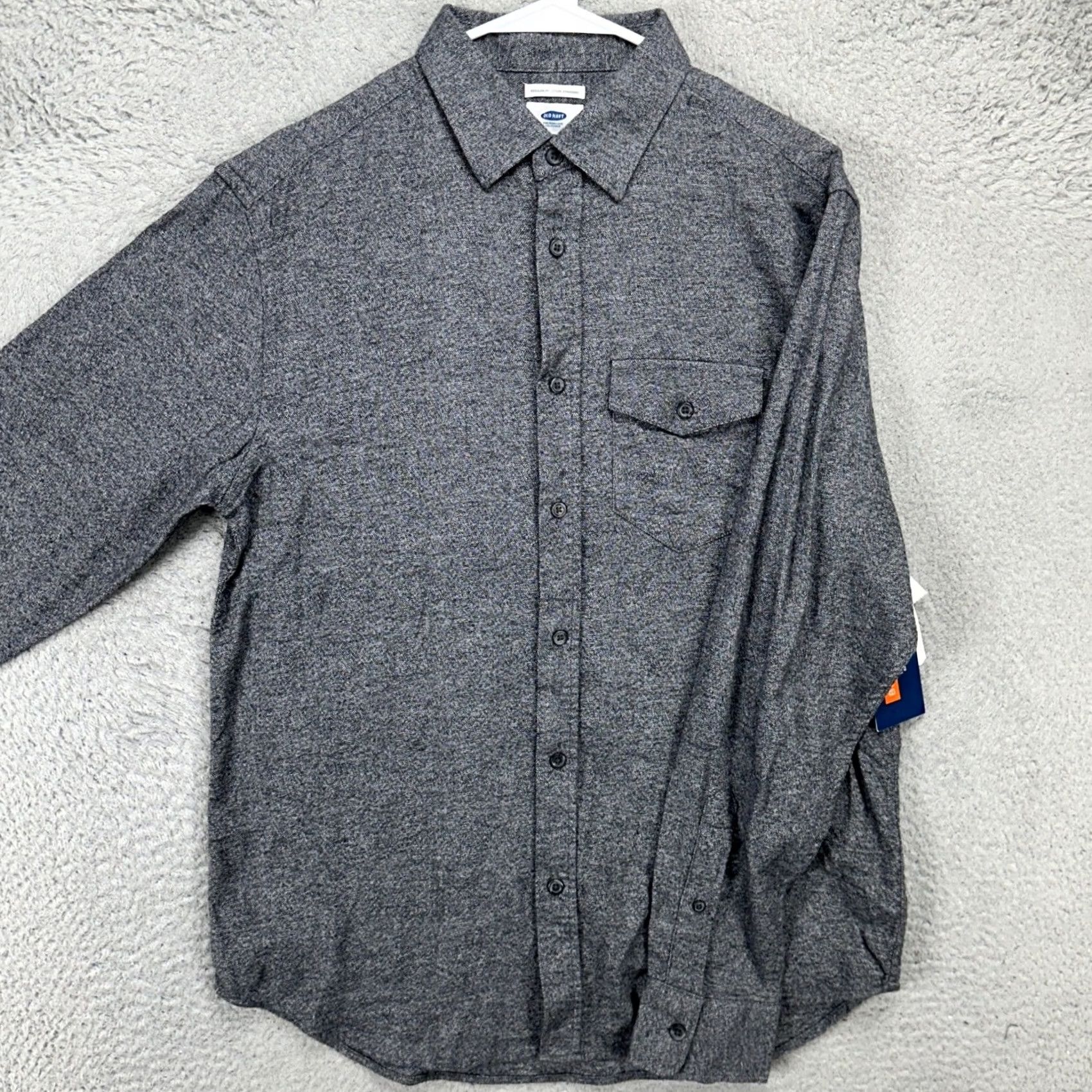 Old Navy Old Navy Shirt Flannel Button Up Mens Medium Gray Regular Fit Pocket NEW Size US M / EU 48-50 / 2 - 2 Thumbnail