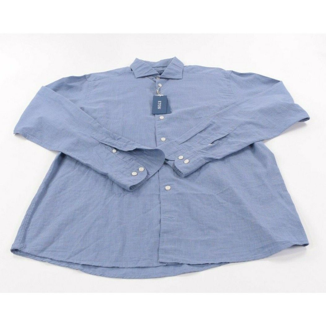 Eton Eton New with tags Shirt Size XL US In Blue Size US XL / EU 56 / 4 - 4 Thumbnail