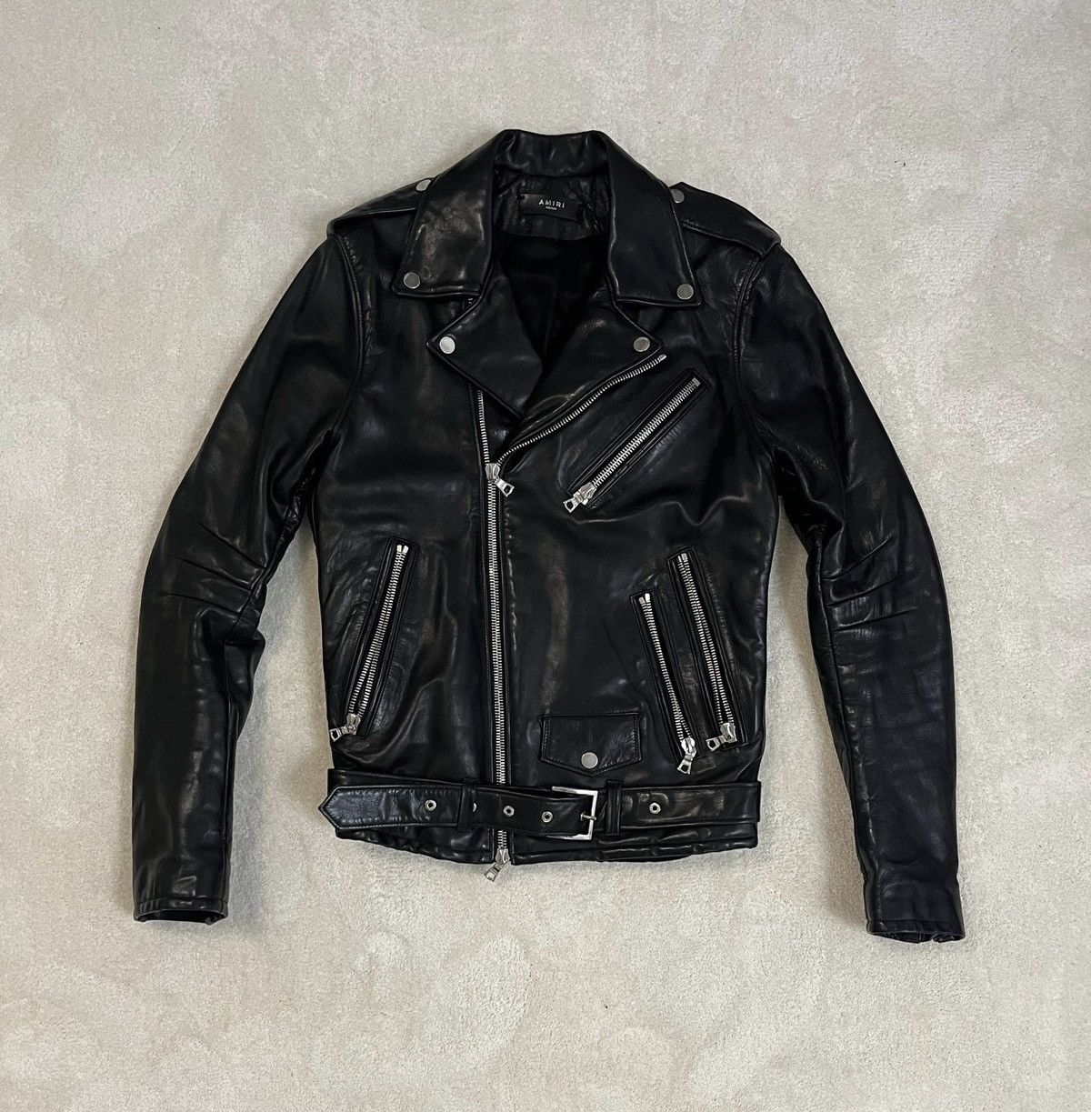 Amiri 💠Amiri💠 BIKER LEATHER JACKET Size US M / EU 48-50 / 2 - 1 Thumbnail