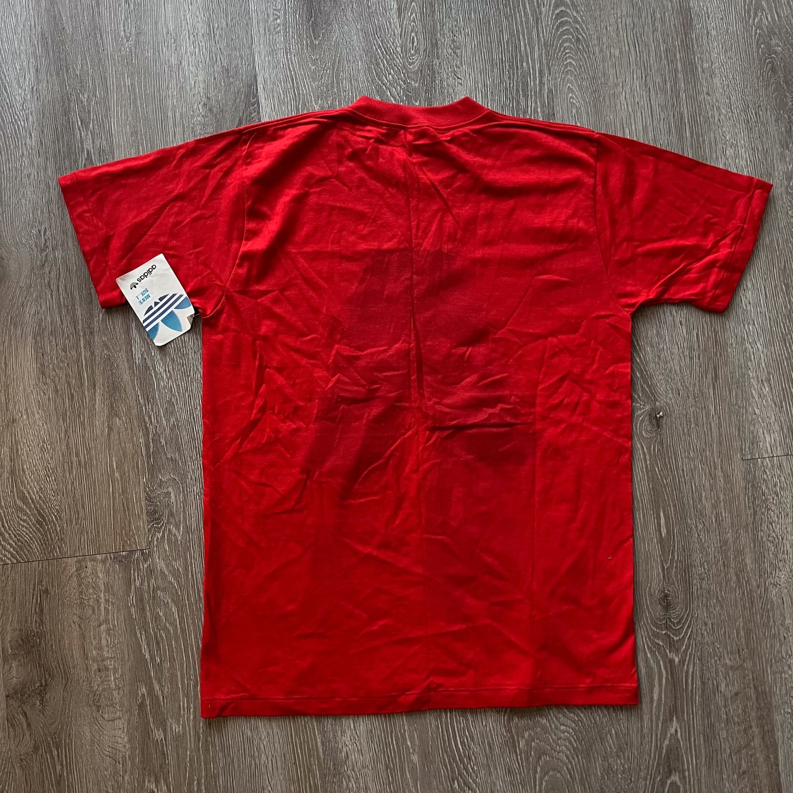Adidas Rare Archive 80s Adidas T Shirt Single Stitch NWT Mens Large Size US L / EU 52-54 / 3 - 9 Thumbnail
