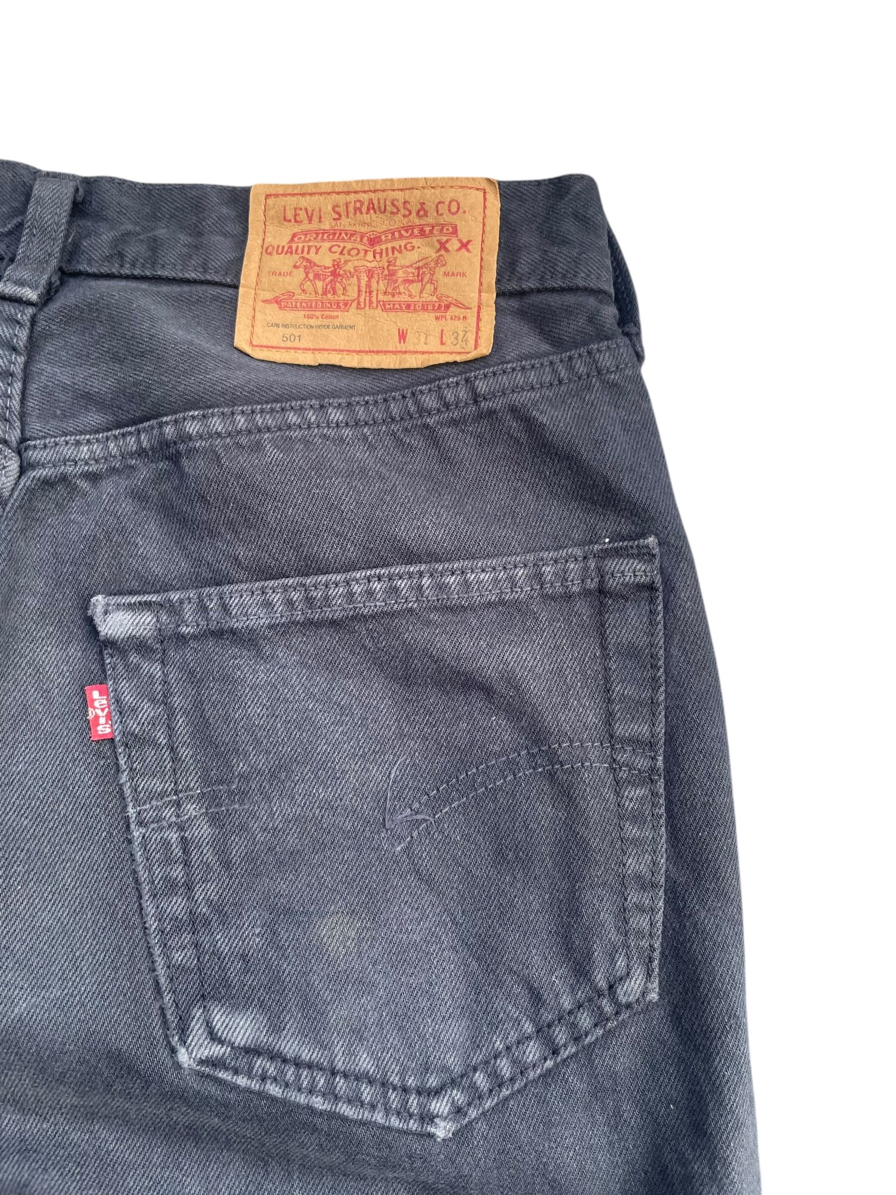 Levi's Vintage Levis 501 e Black Size US 30 / EU 46 - 7 Thumbnail