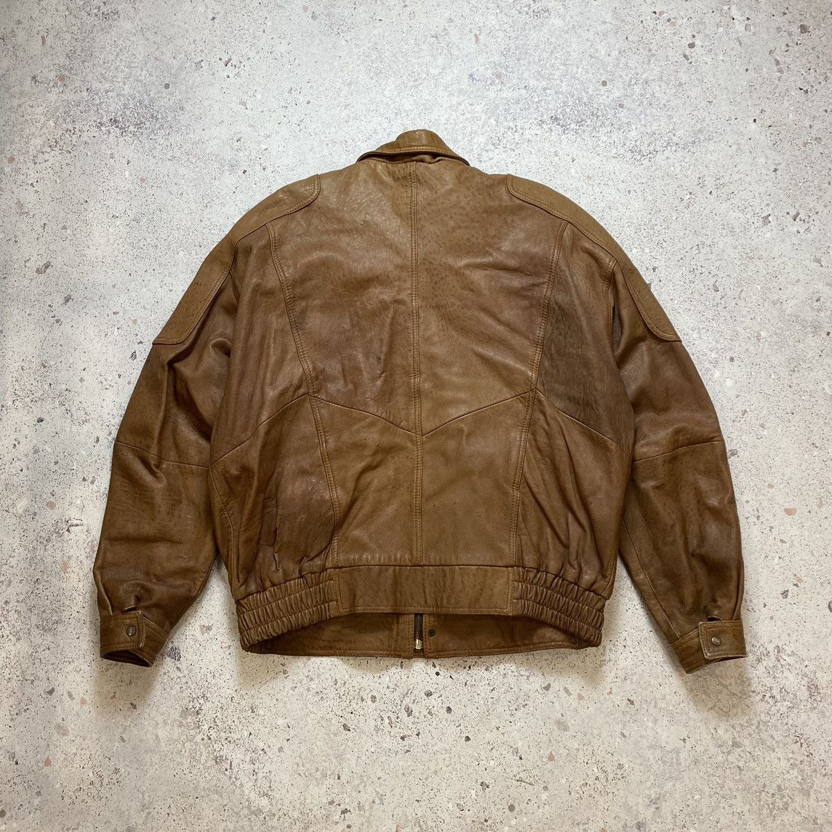 Vintage Vintage 90s Brown Leather Nylon Motorcycle Jacket Y2K Retro Size US XL / EU 56 / 4 - 7 Thumbnail