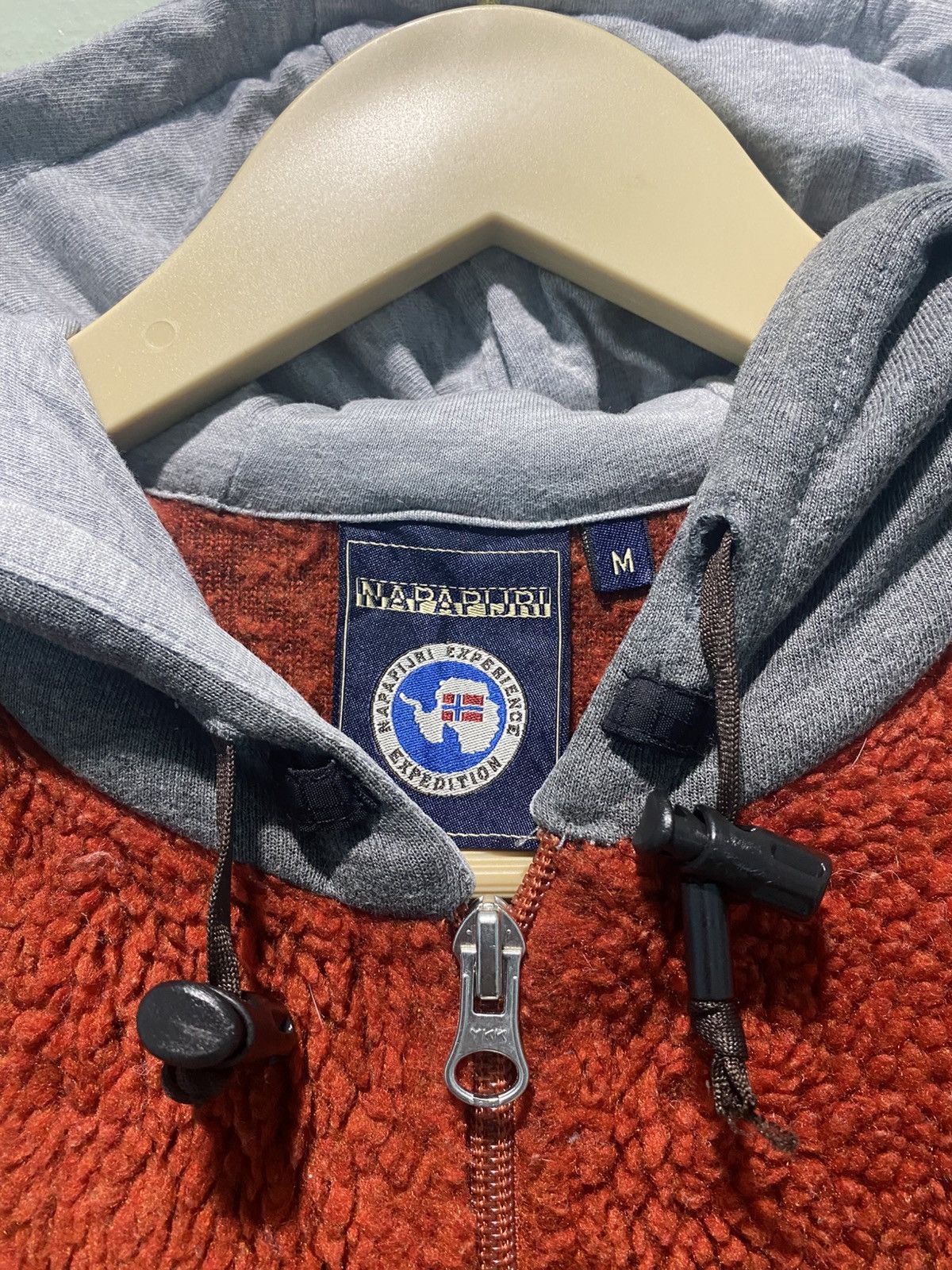 Napapijri Napapijri Fleece Jacket Knit Sleeve Hoodie Sweatshirt Size M / US 6-8 / IT 42-44 - 8 Thumbnail