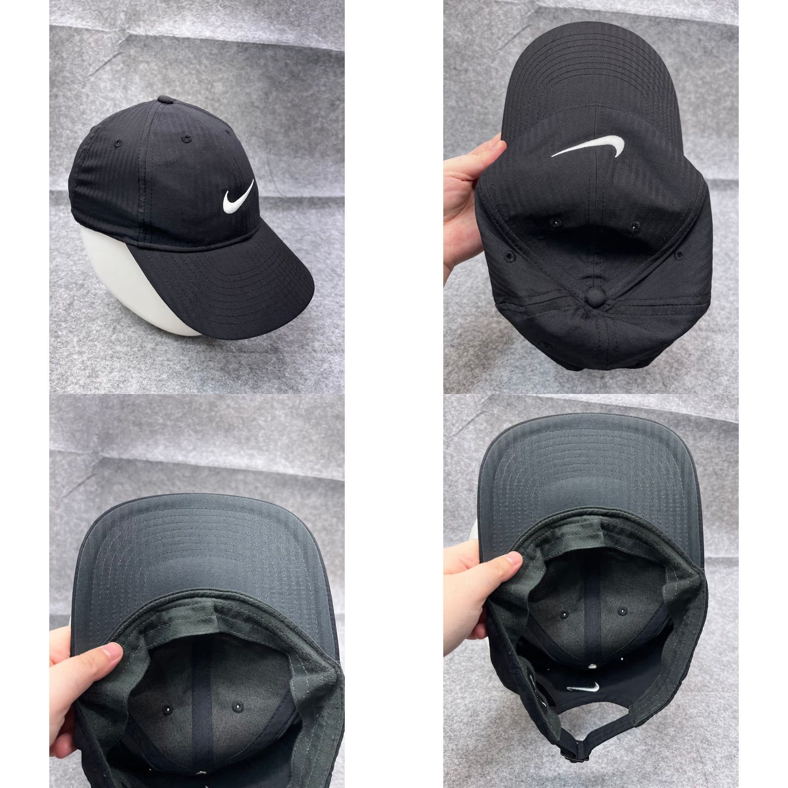 Nike Nike Hat Cap Adjustable One Size Adult Black 100% Polyester Swoosh Logo Baseball Cap Legacy91 Dri-Fit Mens Size ONE SIZE - 8 Thumbnail
