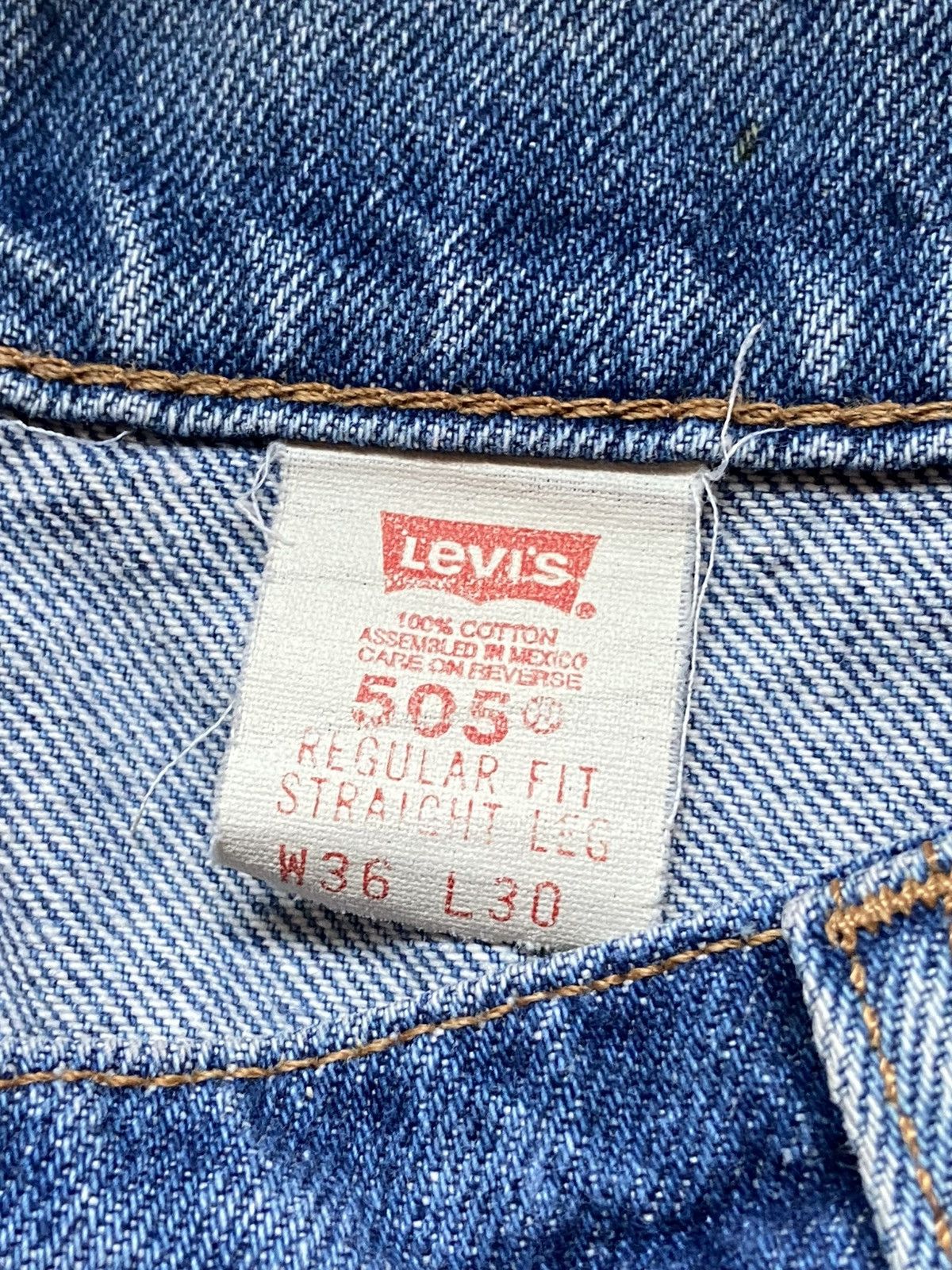 Levi's Vintage Levi’s FADED 505 Orange Tab 1996 Jeans 36x29.5 90s Size US 36 / EU 52 - 22 Thumbnail