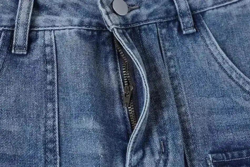 Japanese Brand Blue Baggy Stacked Denim Jeans Size US 30 / EU 46 - 3 Thumbnail