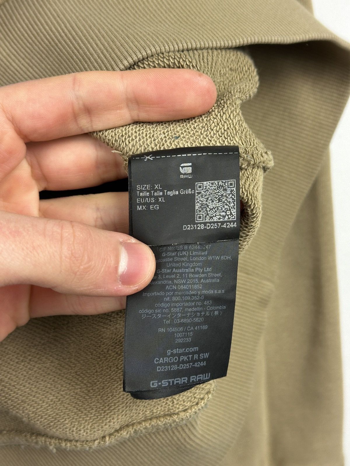 G-Star G-Star Raw Cargo Pocket Sweatshirt Size US XL / EU 56 / 4 - 13 Thumbnail