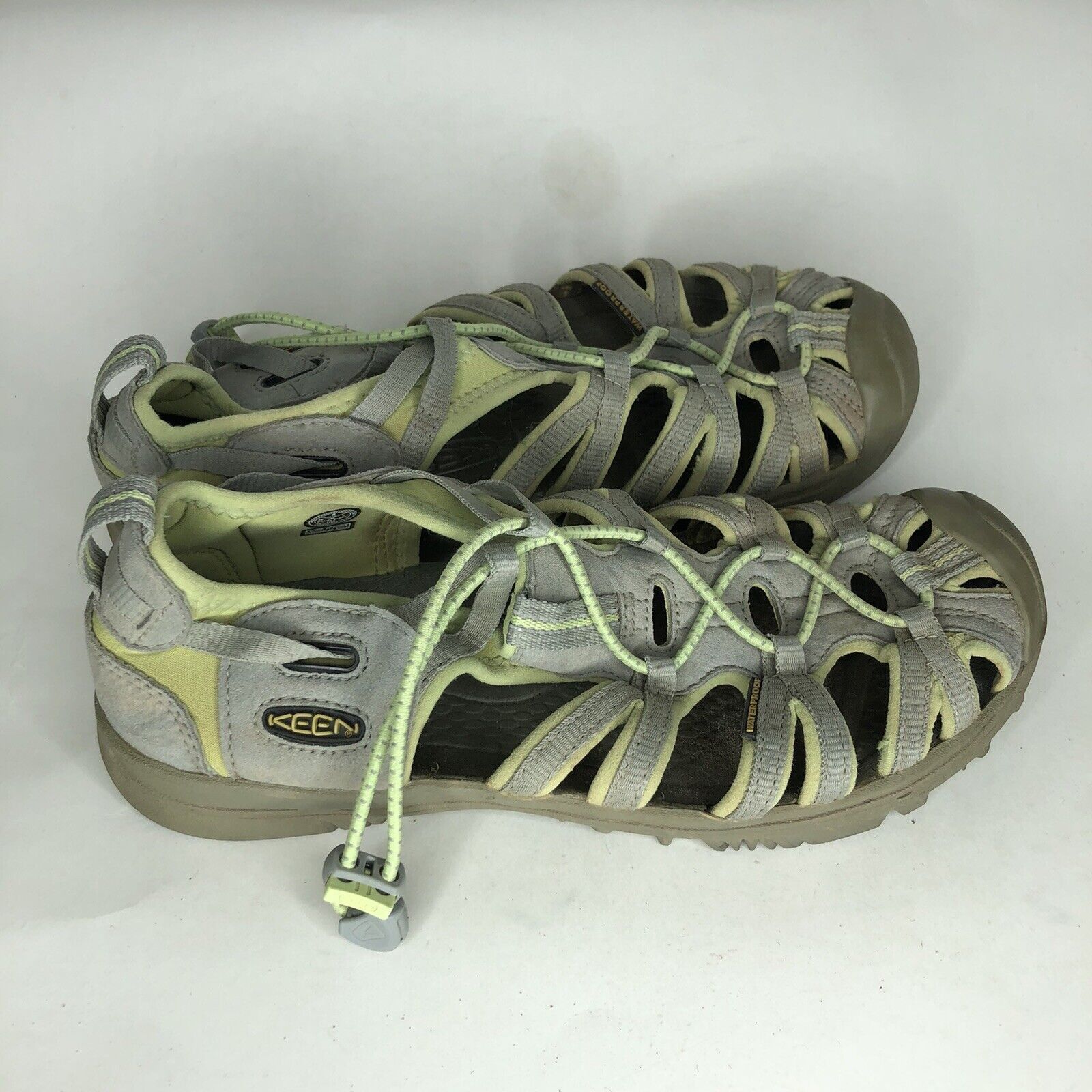 KEEN Keen Gray Green Textile Drawstring Sport Waterproof Sandals Size US 6 / EU 39 - 1 Thumbnail