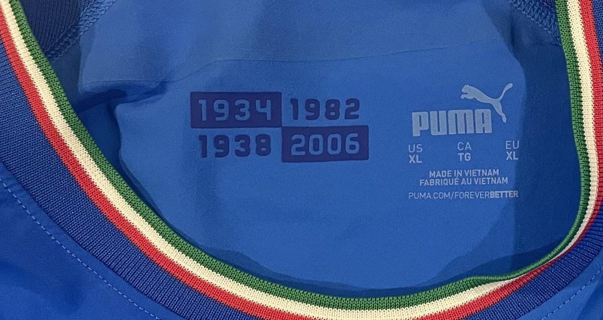 Puma Puma 2022 Italy Barella #18 Home Jersey Soccer Mens Size XL Size US XL / EU 56 / 4 - 4 Thumbnail