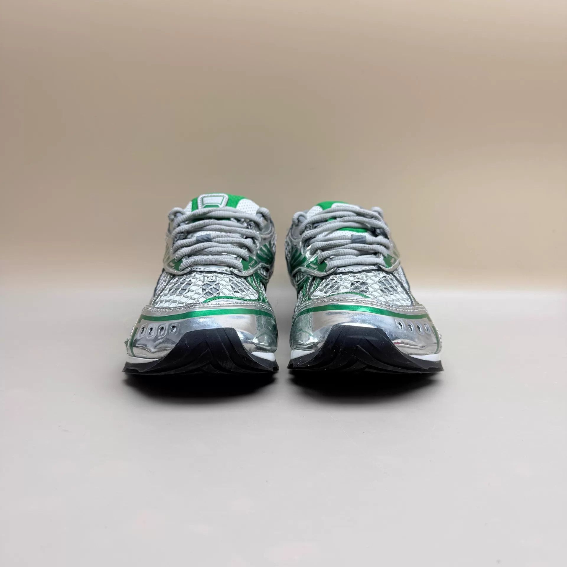 Bottega Veneta Bottega Veneta Orbit Parakeet Silver-Green Sneakers 37 Size US 6.5 / IT 36.5 - 2 Thumbnail