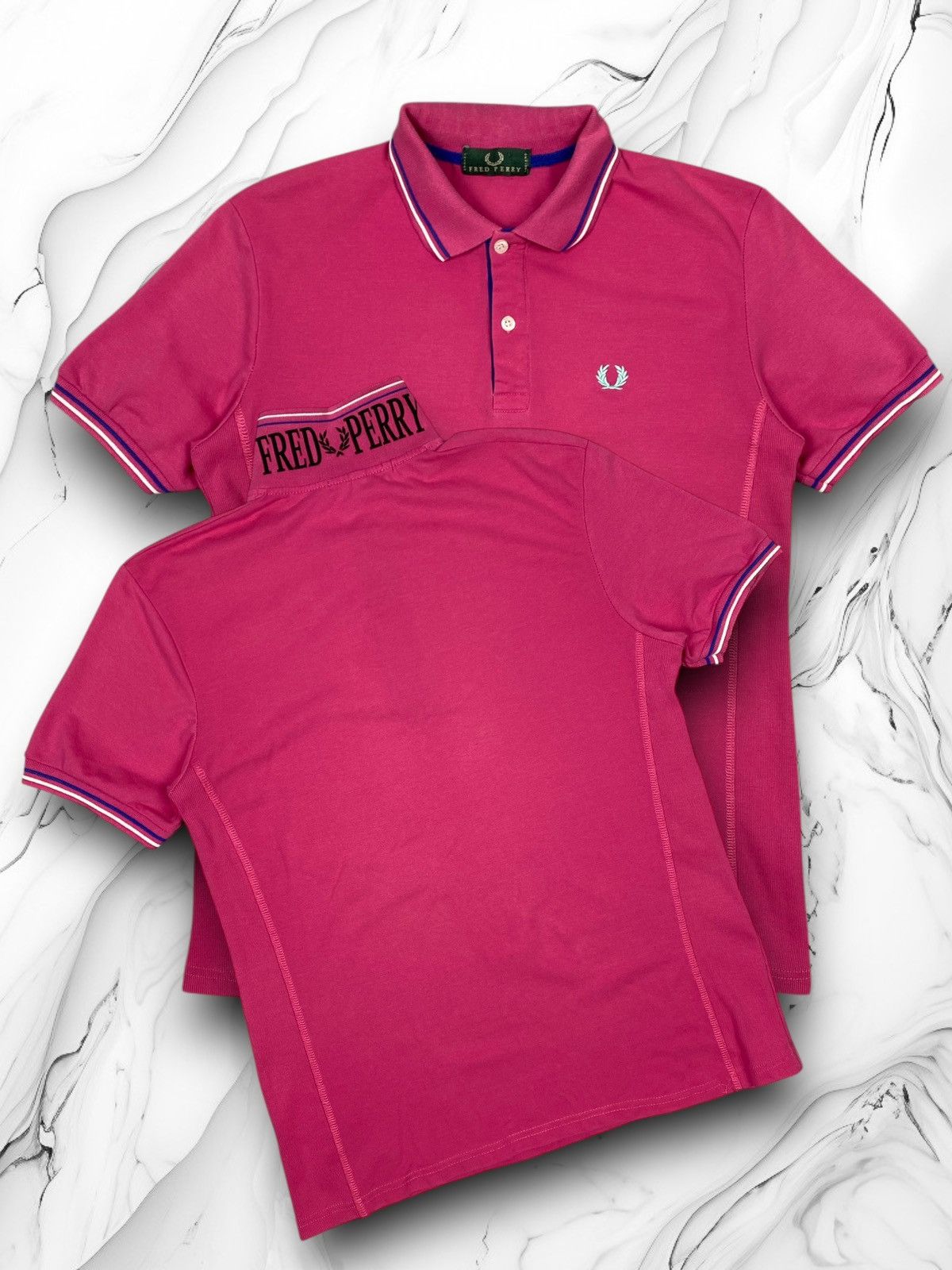 Fred Perry Fred Perry Embroidered Logo Polo Shirt Pink Size M Size US M / EU 48-50 / 2 - 1 Thumbnail