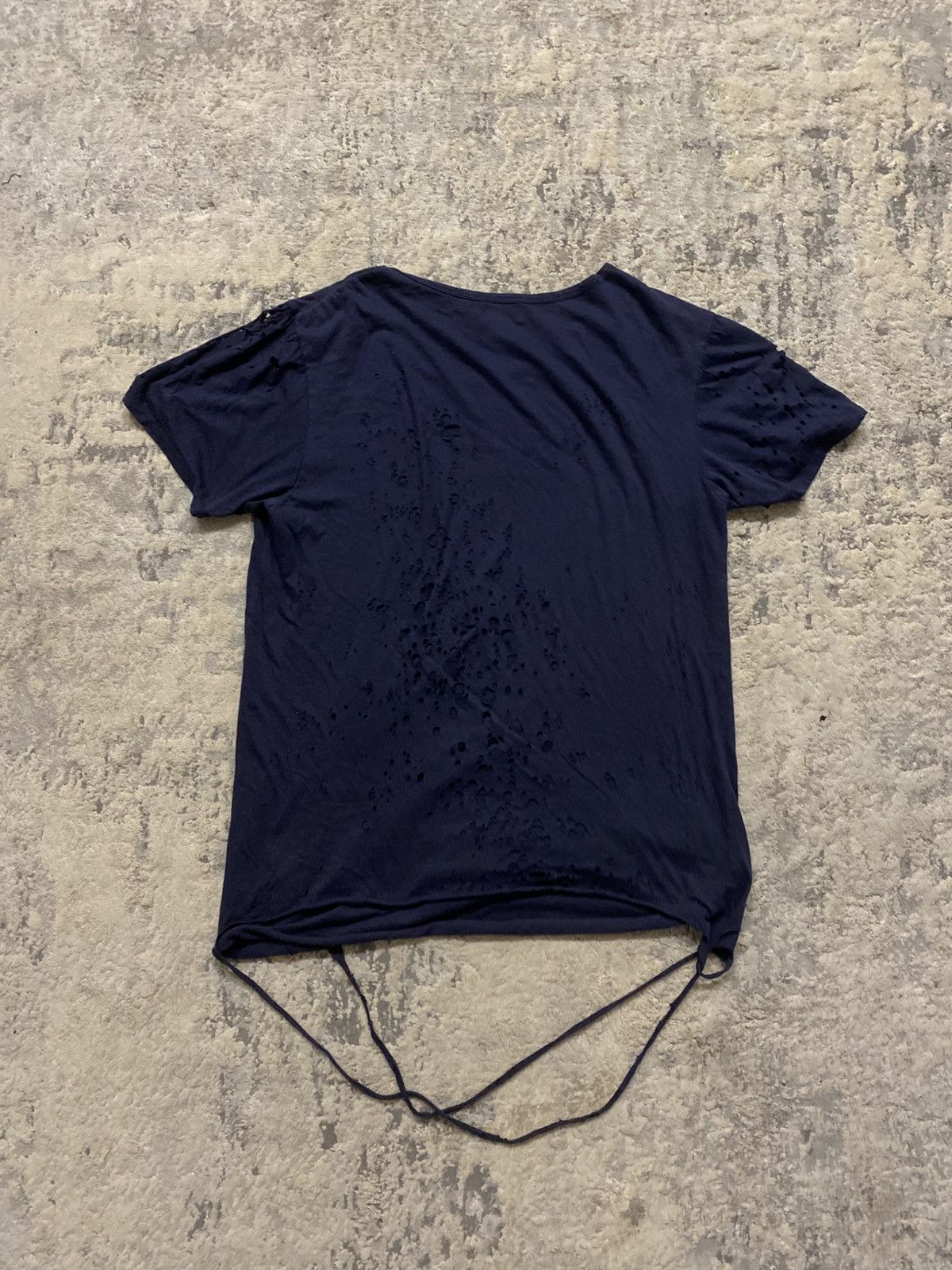 Maison MIHARA YASUHIRO Maison Mihara Yasuhiro - Bug Bite Distressed Tassel Tee Size US M / EU 48-50 / 2 - 7 Thumbnail