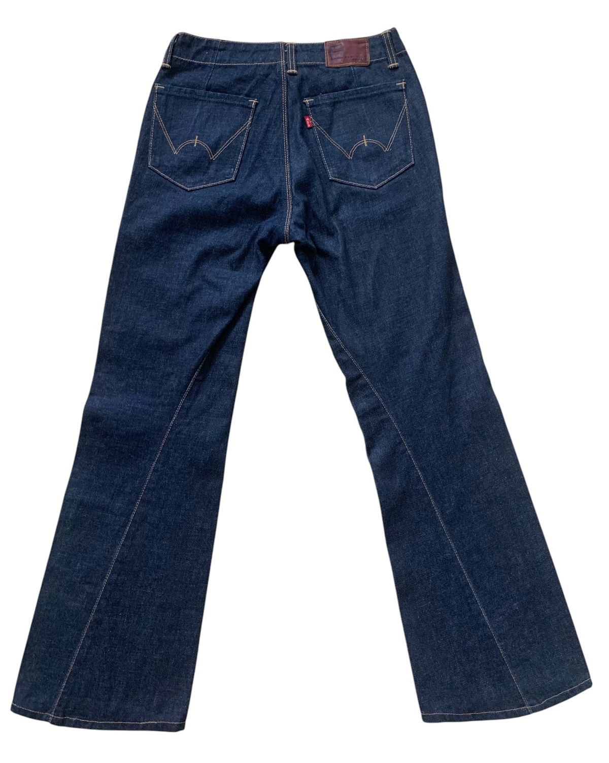 Edwin × Japanese Brand 🔥 Edwin E Function For Youth Flare Denim Jeans Pants Size 25" / US 0 / IT 36 - 2 Thumbnail