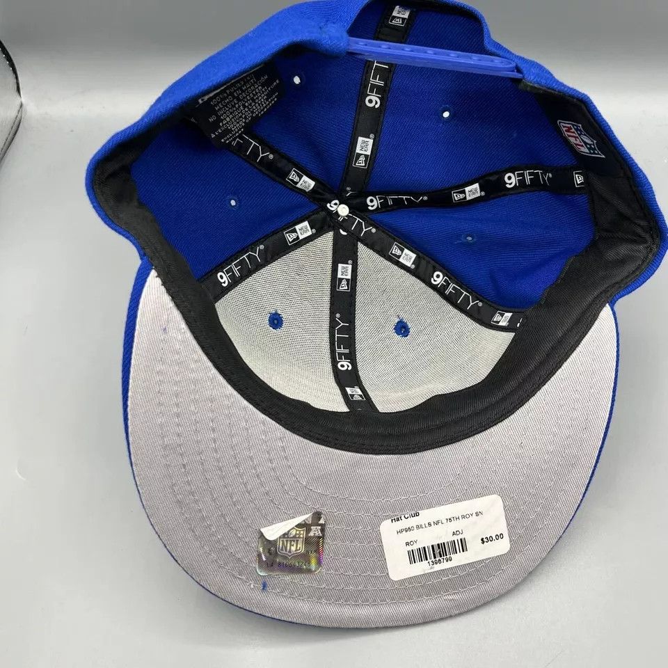 New Era Buffalo Bills Hat Men 9Fifty New Era NFL Snap Back Cap New Size ONE SIZE - 4 Thumbnail