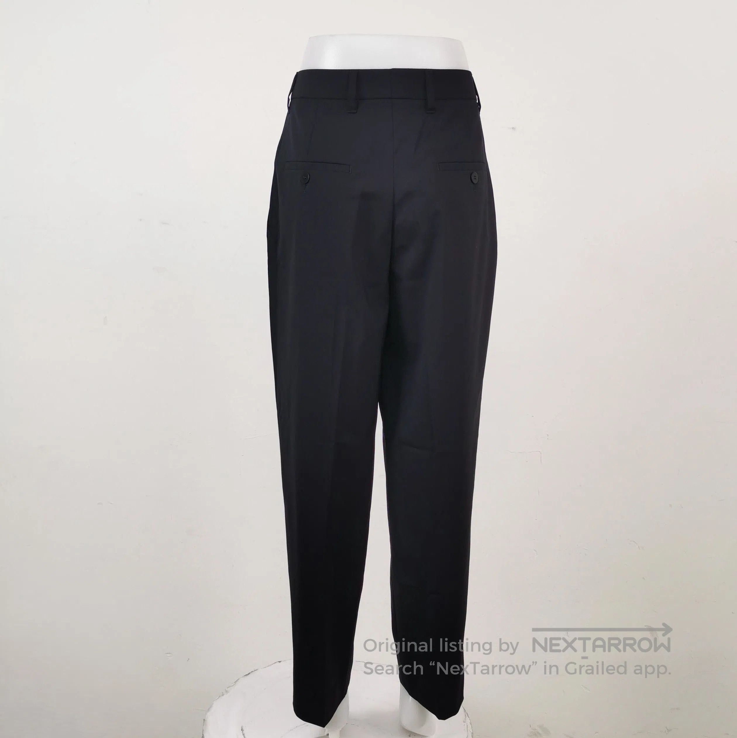 Prada Prada Black Wool Wide. Size 39" - 2 Thumbnail