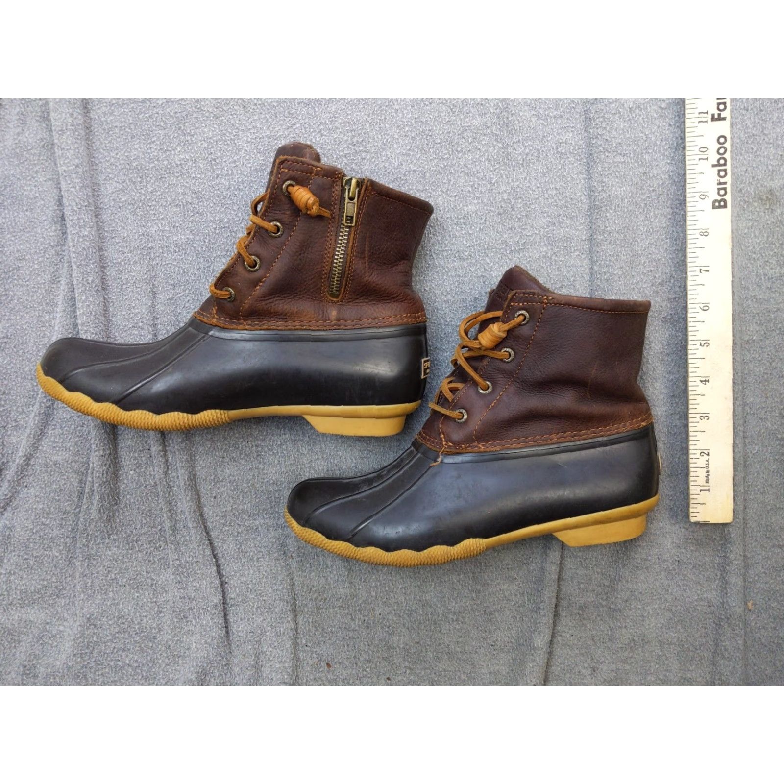 Sperry Sperry Boots Womens 8 Brown Leather Duck Waterproof Ankle Zip STS91176 Rain Boot Womens Shoes - Casual, Travel, Fall, Winter, Spring Womens Size US 8 / IT 38 - 2 Thumbnail