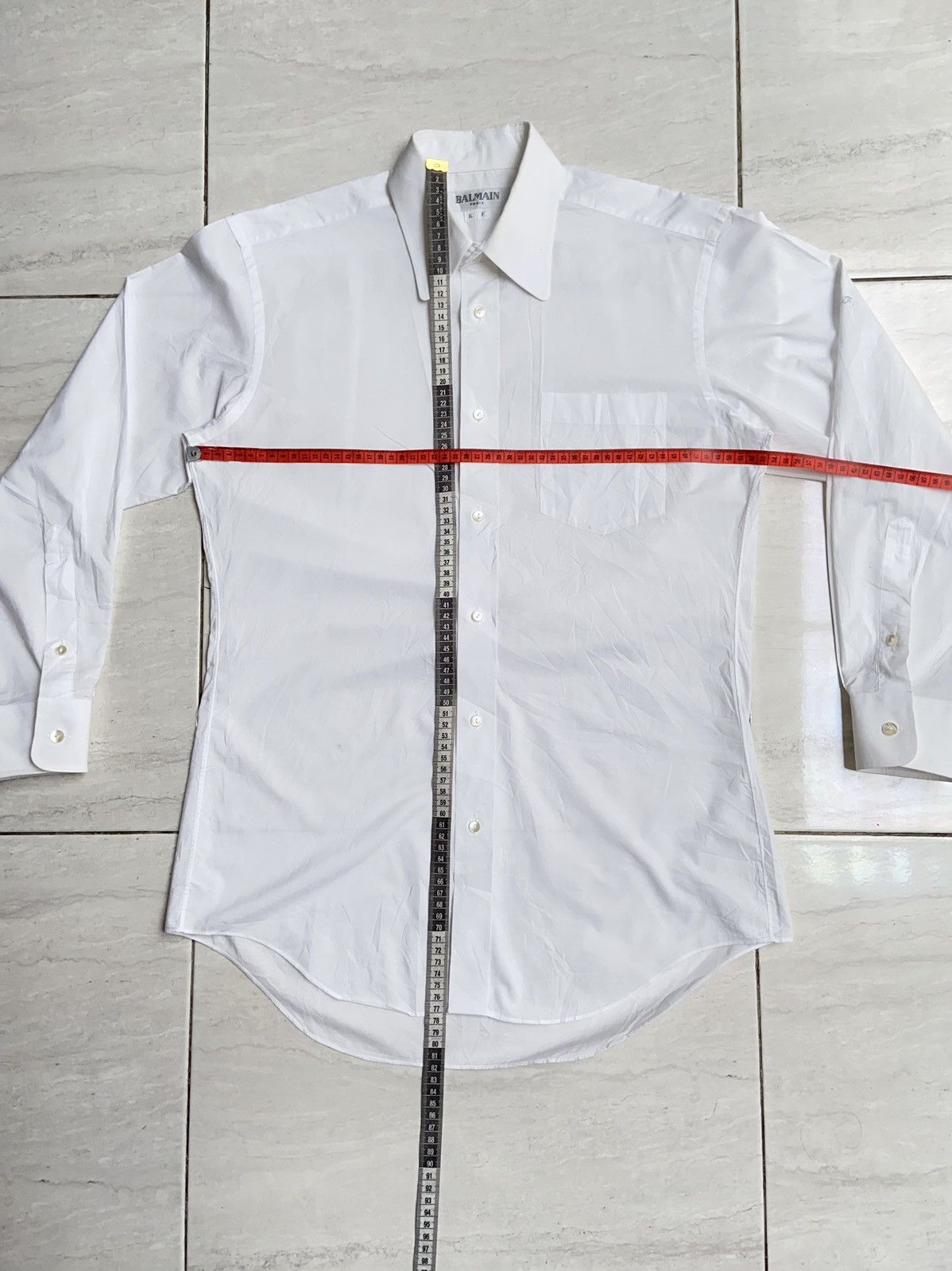 Balmain BALMAIN PARIS White Shirt Size US M / EU 48-50 / 2 - 2 Thumbnail