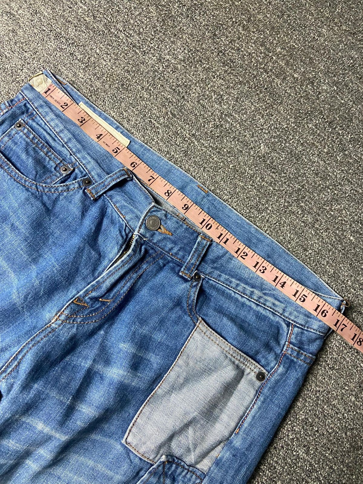Japanese Brand Vintage POU DOU DOU Patchwork Denim Jeans (153) Size US 33 - 6 Thumbnail