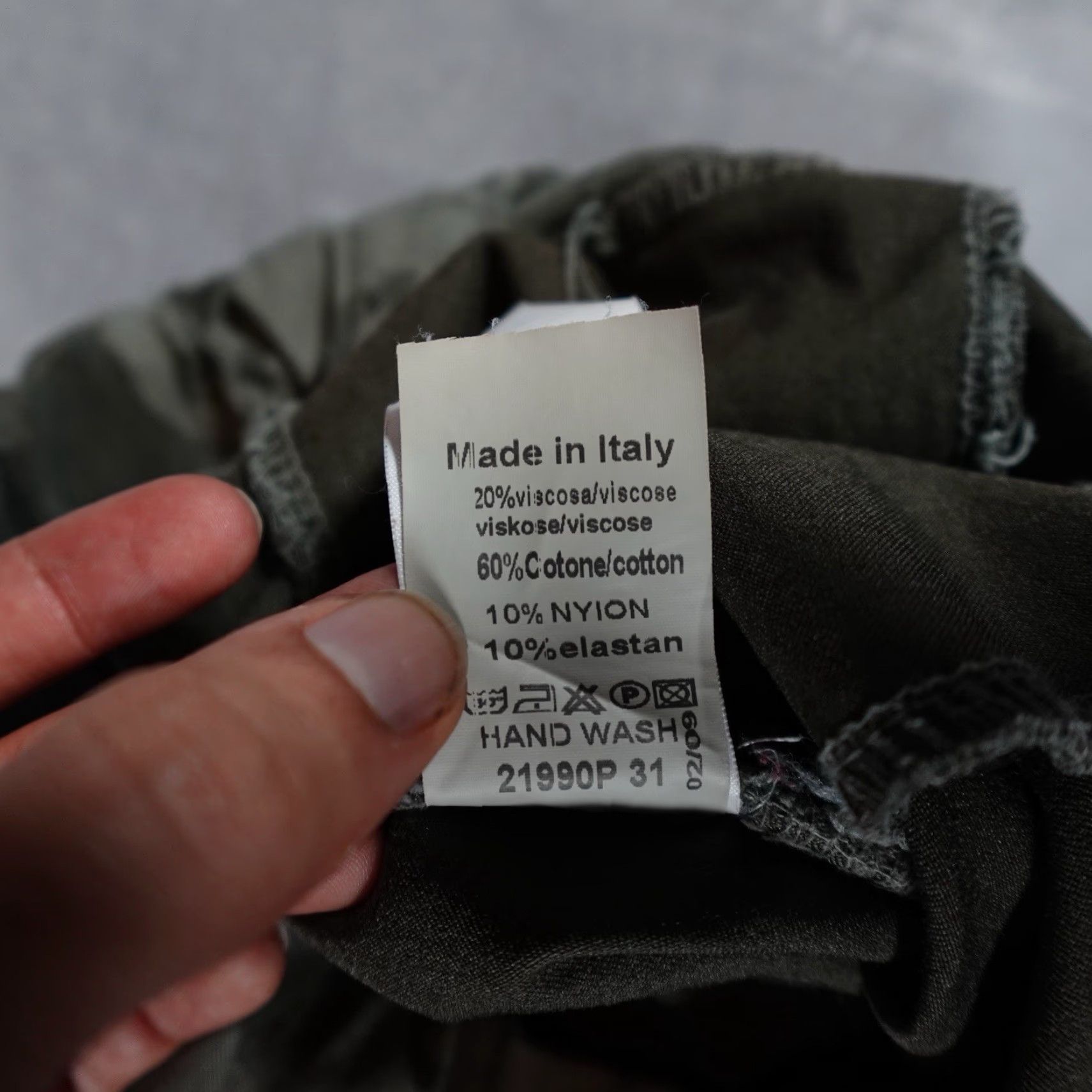 VINTAGE Tina Stephens Drawstring Pants Womens OS 29” Camouflage Jogger Tapered Fit 29 in Inseam Italy Joggers