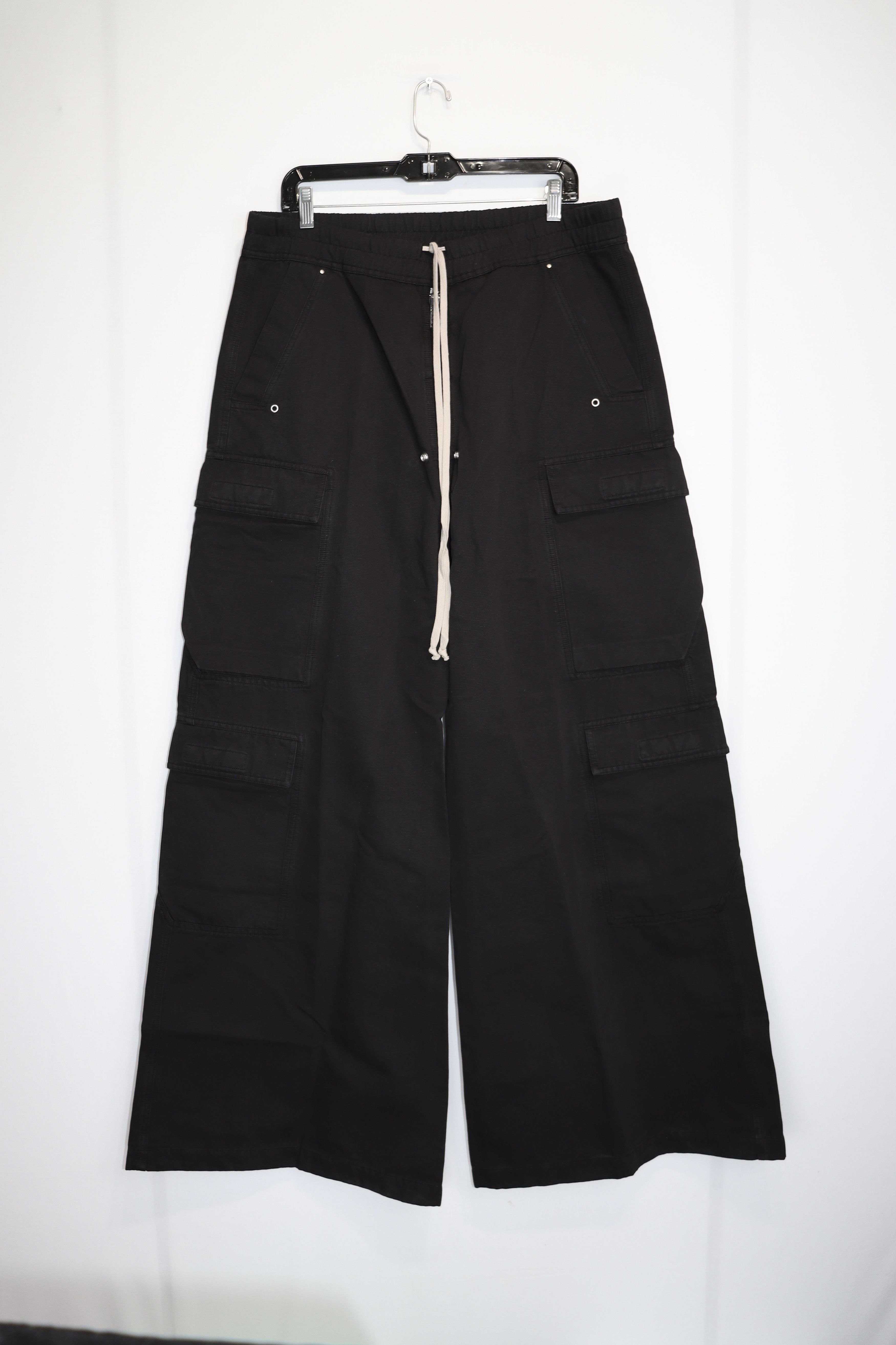 Rick Owens o1rshd1 Double Cargo Jumbo Belas in Black Size US 34 / EU 50 - 4 Thumbnail